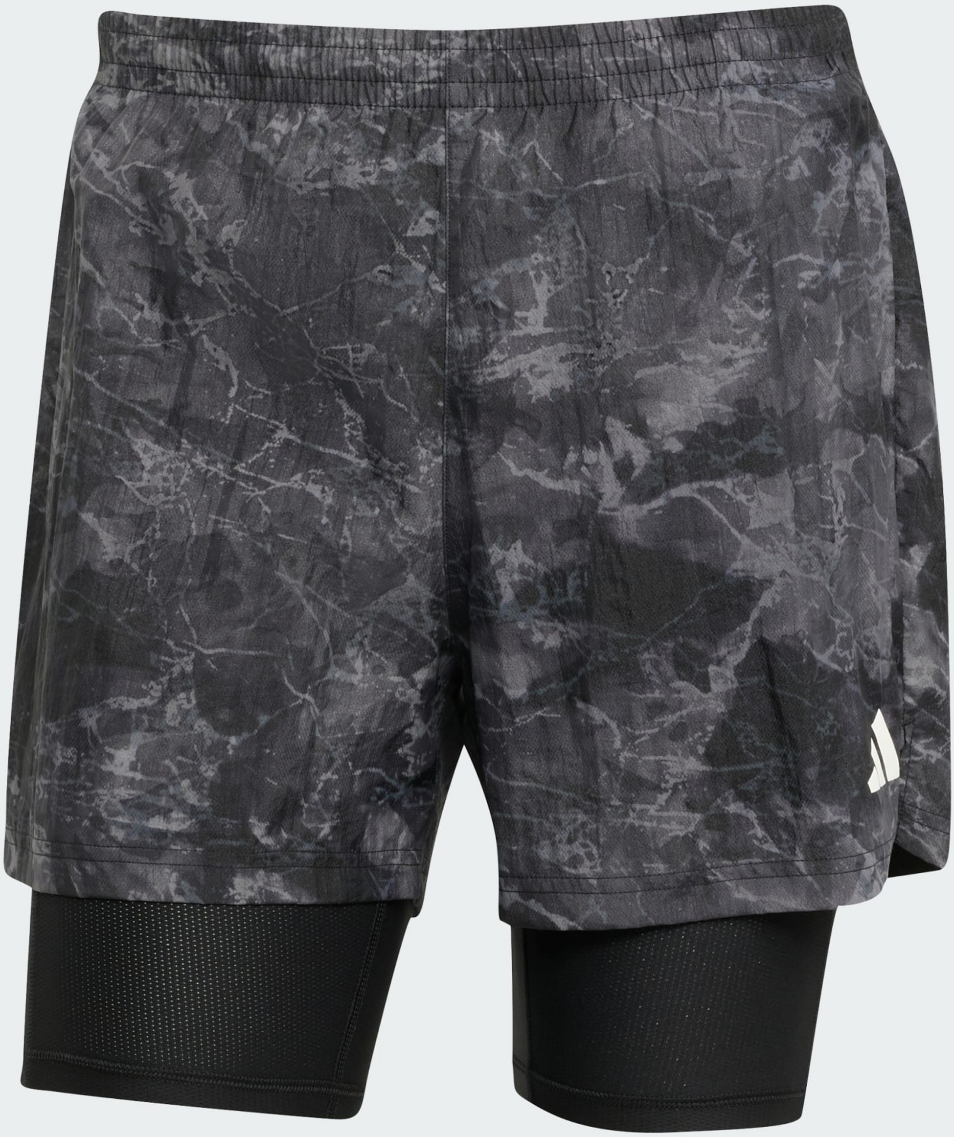 ADIDAS, Adidas Own The Run Sprayfärgade 2-i-1-shorts