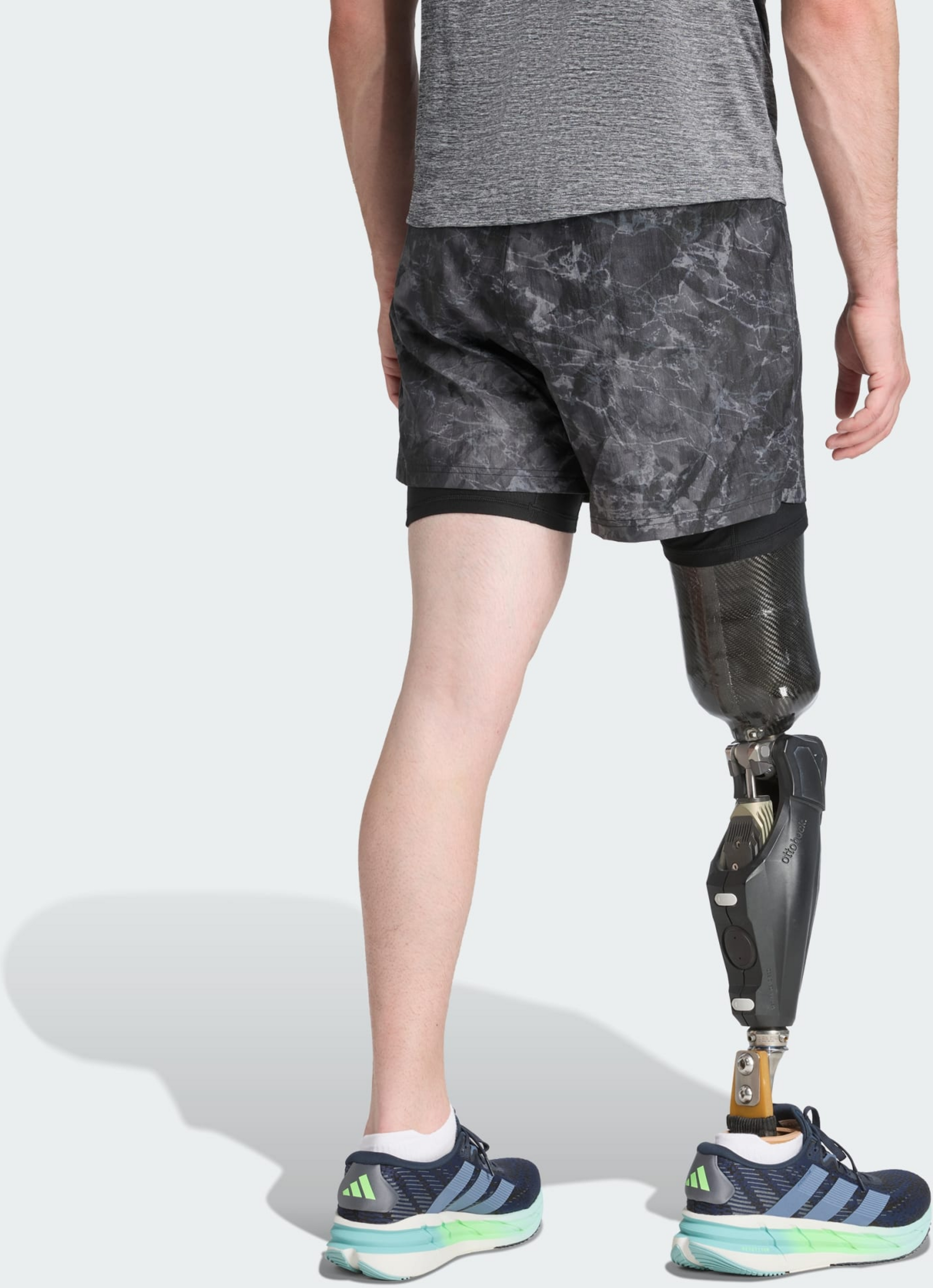 ADIDAS, Adidas Own The Run Sprayfärgade 2-i-1-shorts