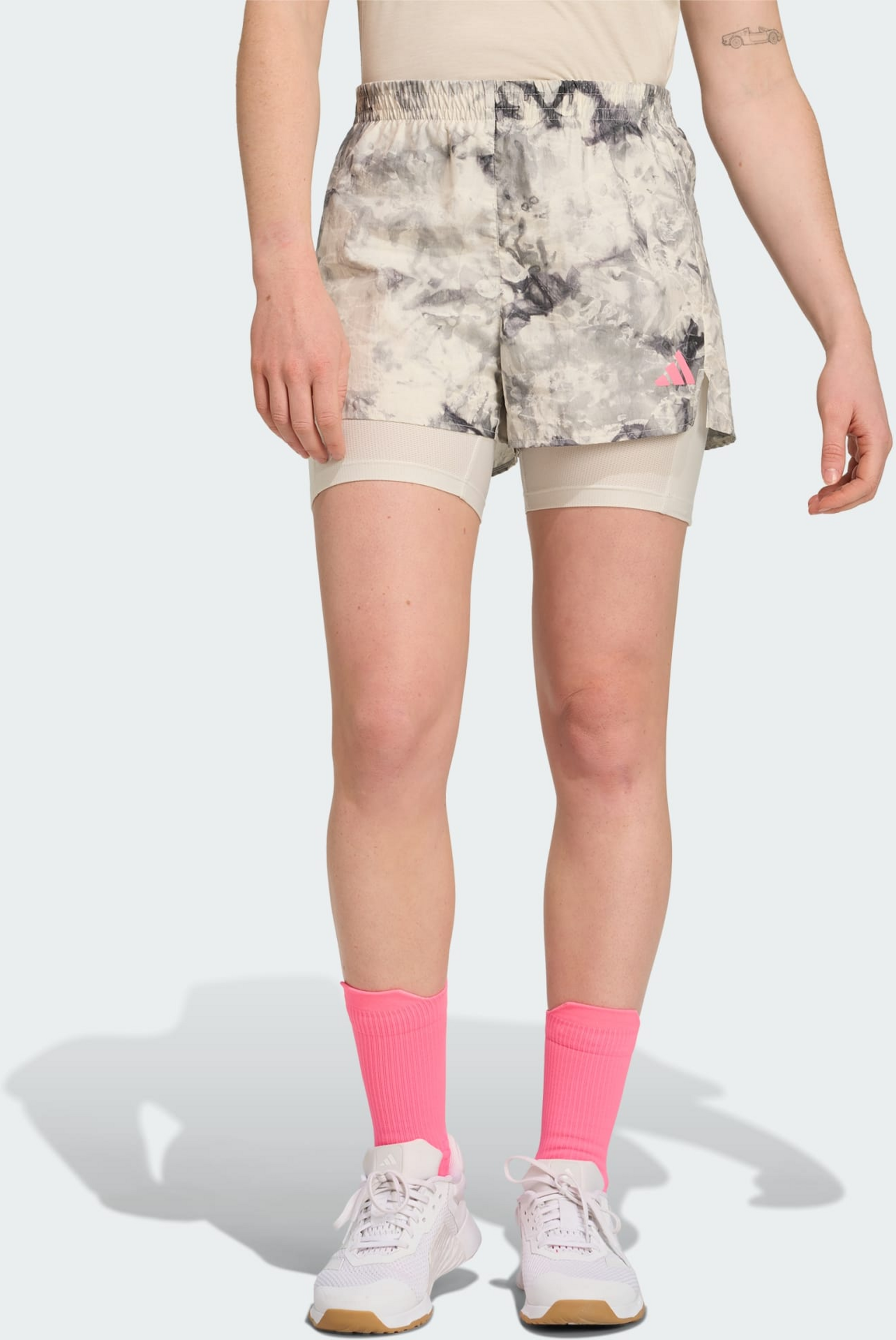ADIDAS, Adidas Own The Run Sprayf&auml;rgade 2-i-1-shorts