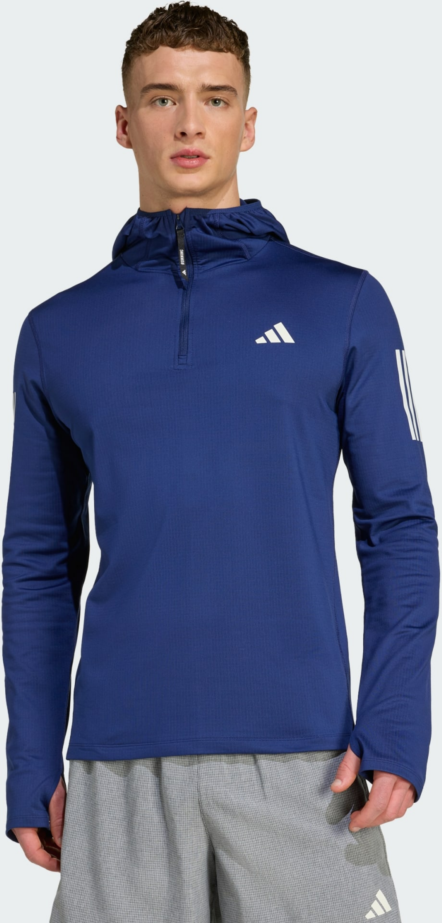 ADIDAS, Adidas Own The Run Winterized Hooded Half-zip