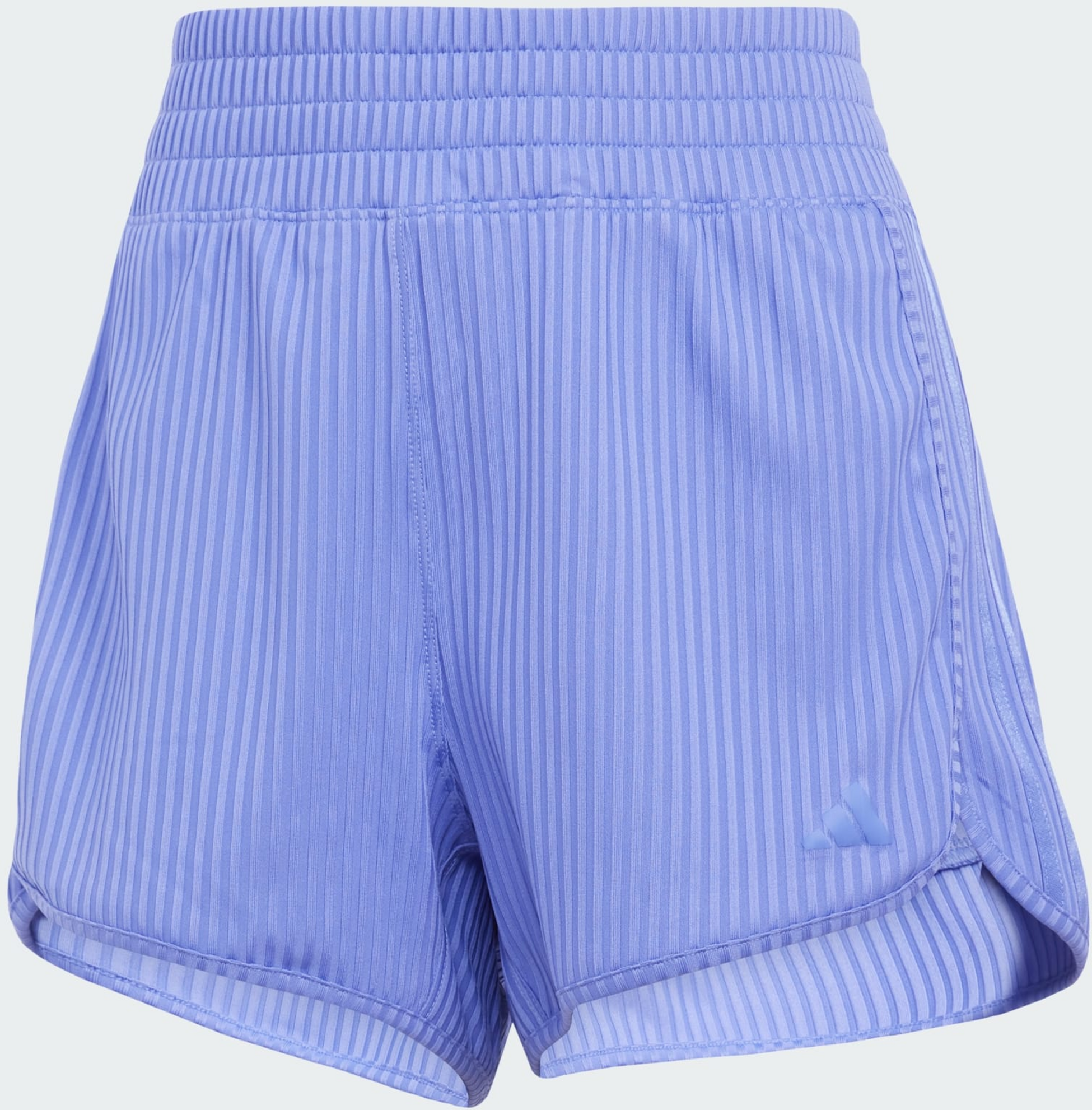 ADIDAS, Adidas Pacer All Gym Seasonal Rib High-rise Tonal 3-stripes Shorts