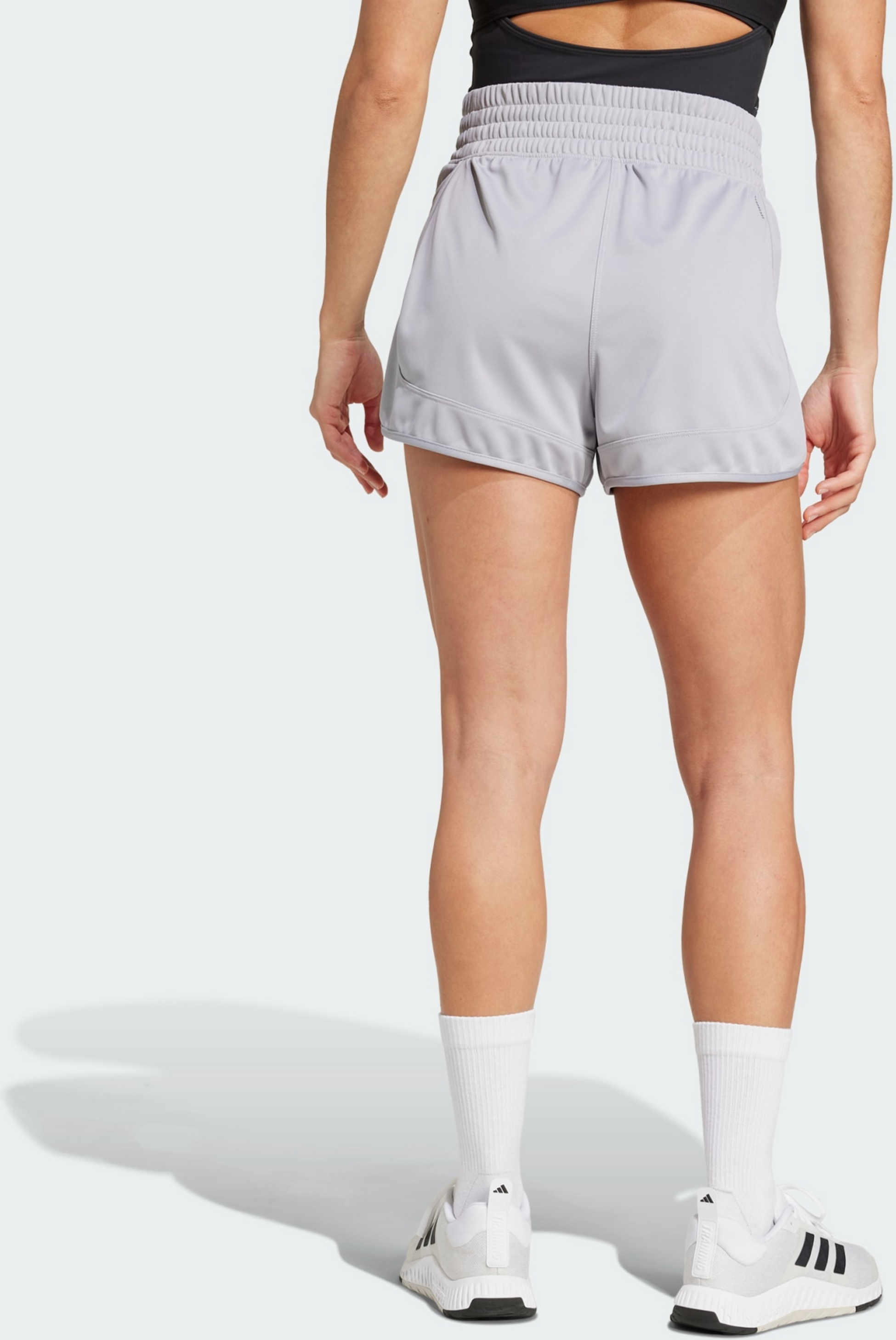 ADIDAS, Adidas Pacer Essentials Knit High-rise Shorts