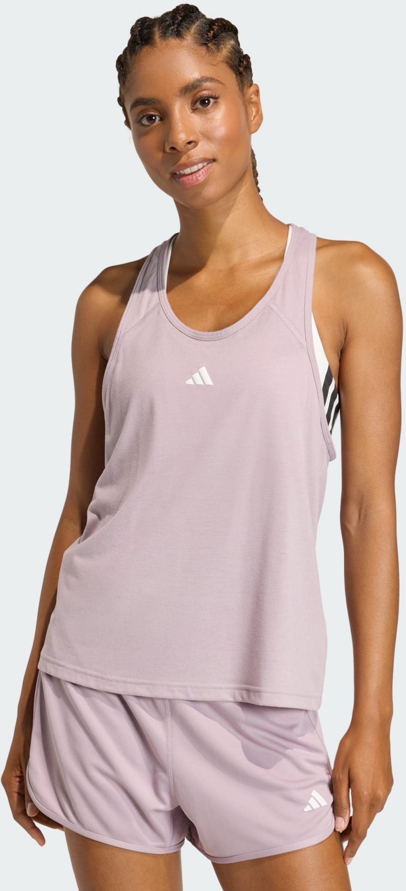 ADIDAS, Adidas Pacer Essentials Knit High-rise Shorts