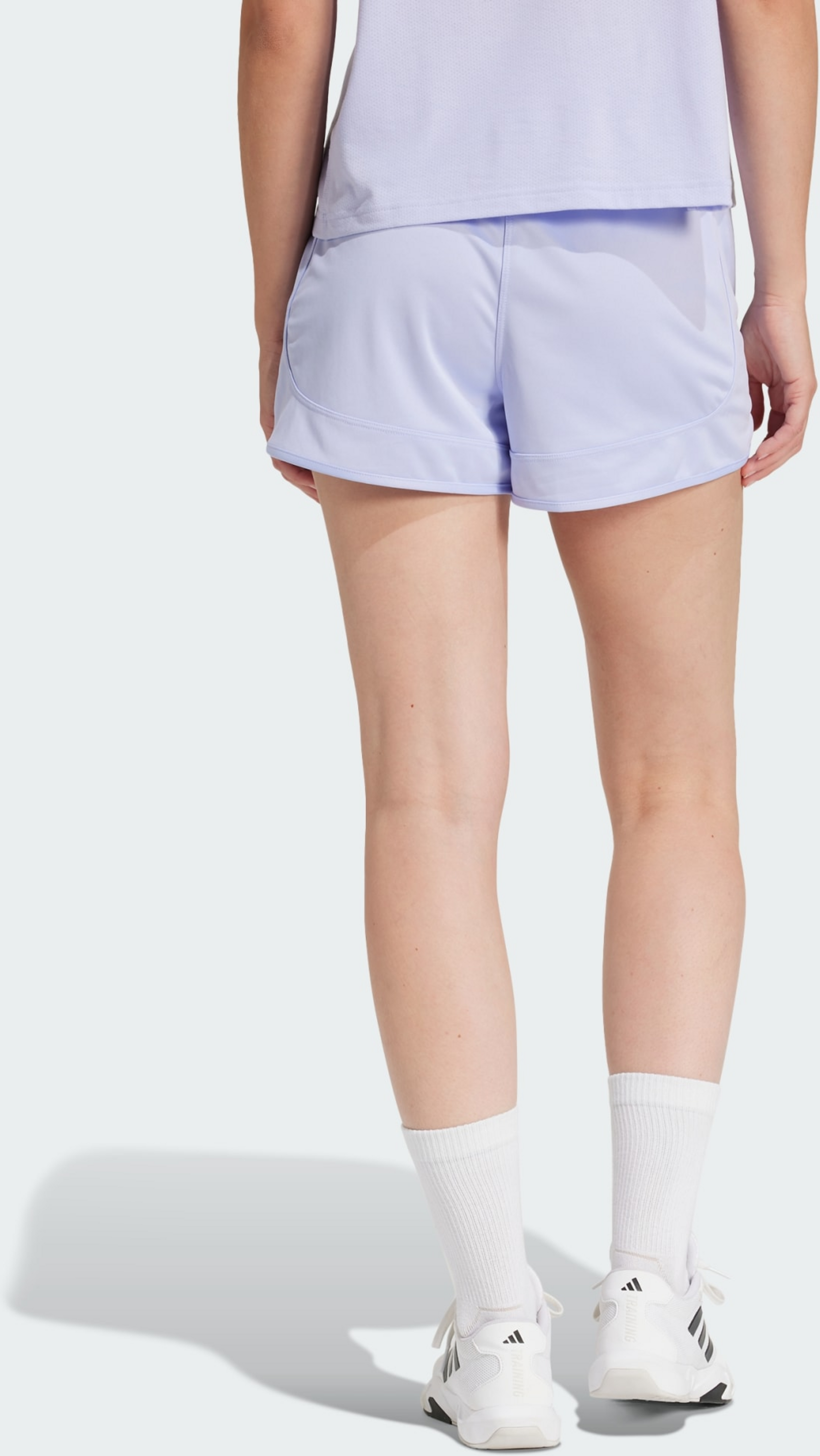 ADIDAS, Adidas Pacer Essentials Knit High-rise Shorts