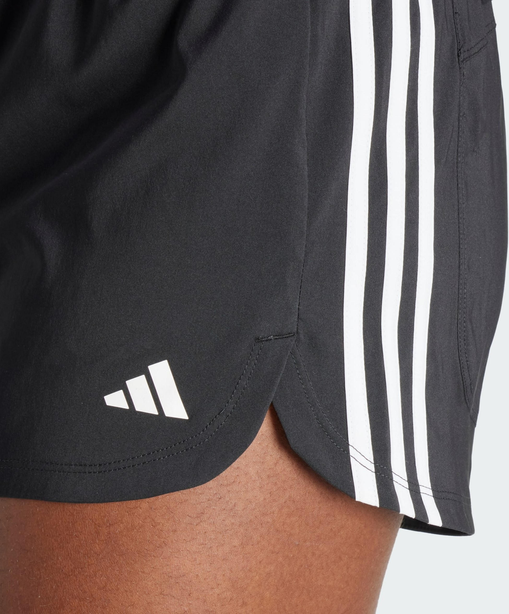 ADIDAS, Adidas Pacer Training 3-stripes Woven High-rise Shorts