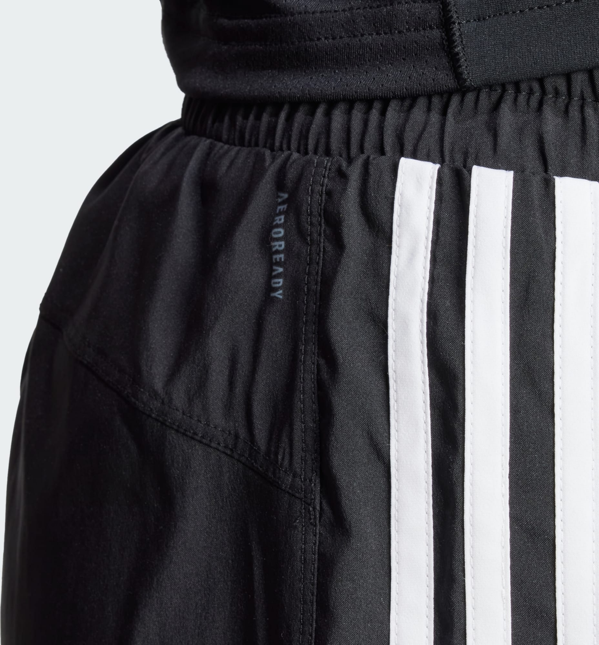 ADIDAS, Adidas Pacer Training 3-stripes Woven High-rise Shorts