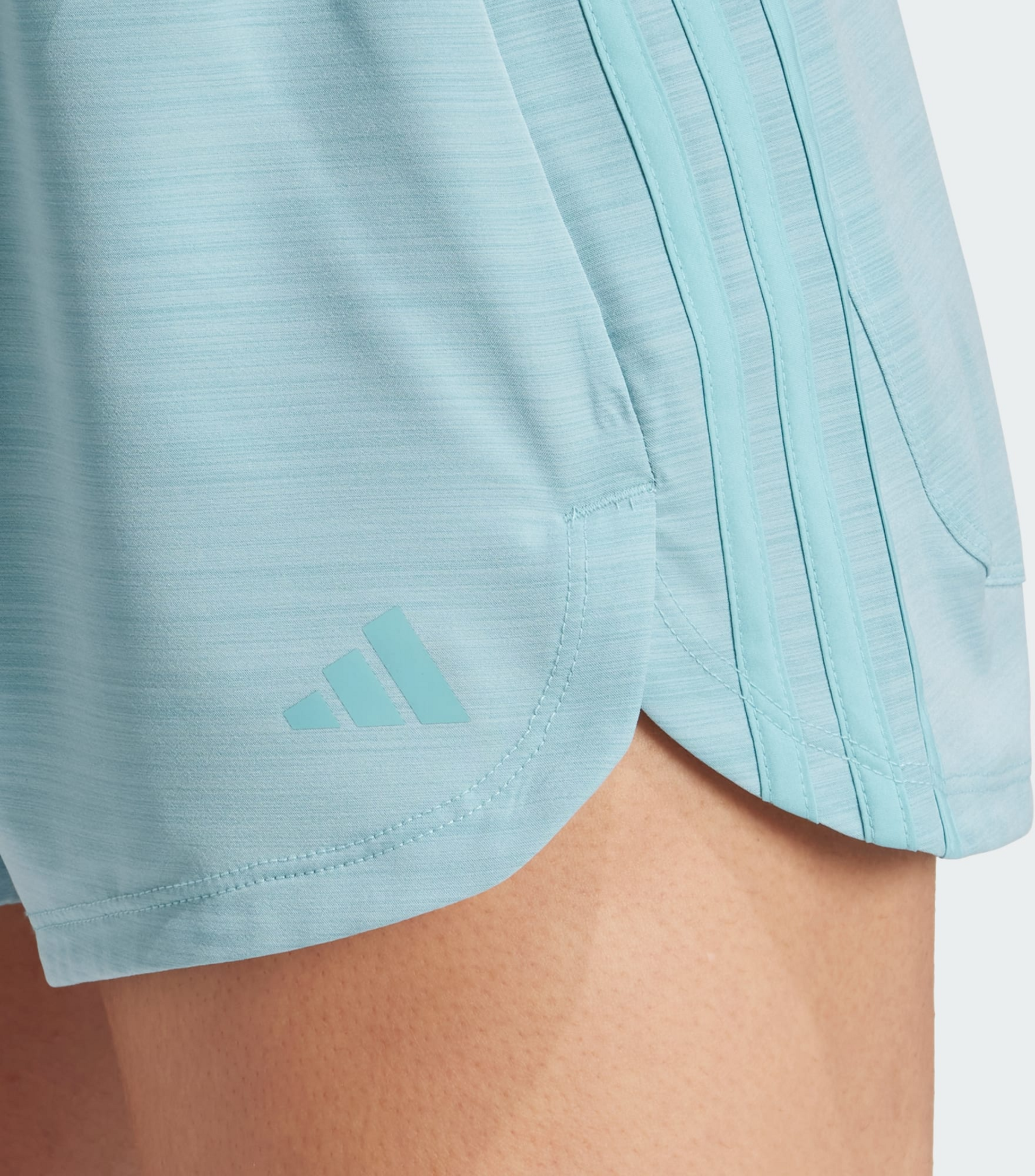 ADIDAS, Adidas Pacer Training 3-stripes Woven High-rise Shorts