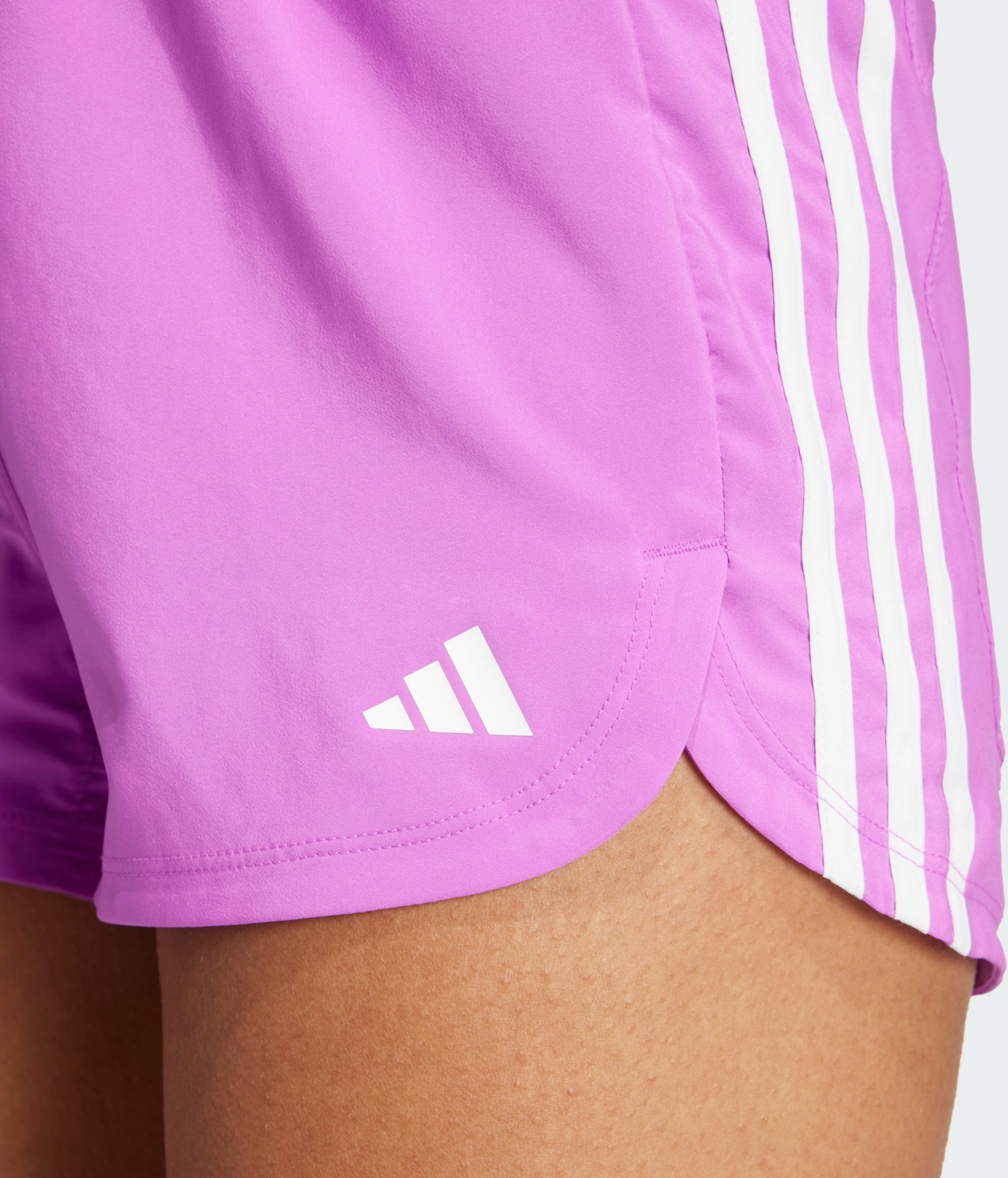 ADIDAS, Adidas Pacer Training 3-stripes Woven High-rise Shorts