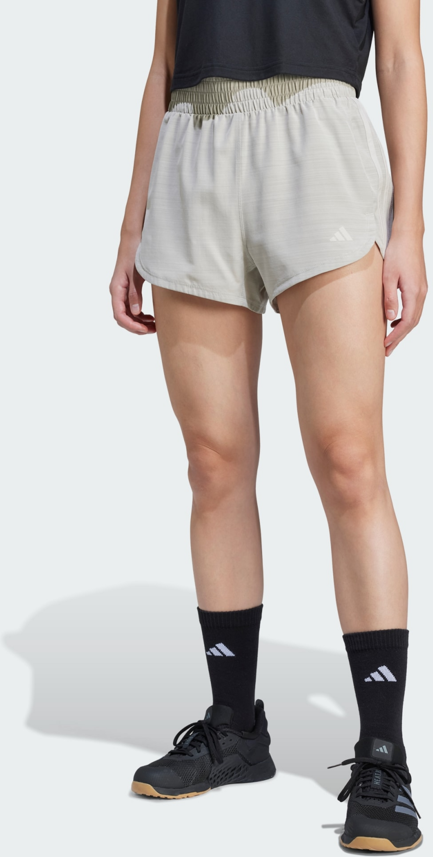 ADIDAS, Adidas Pacer Training 3-stripes Woven High-rise Shorts