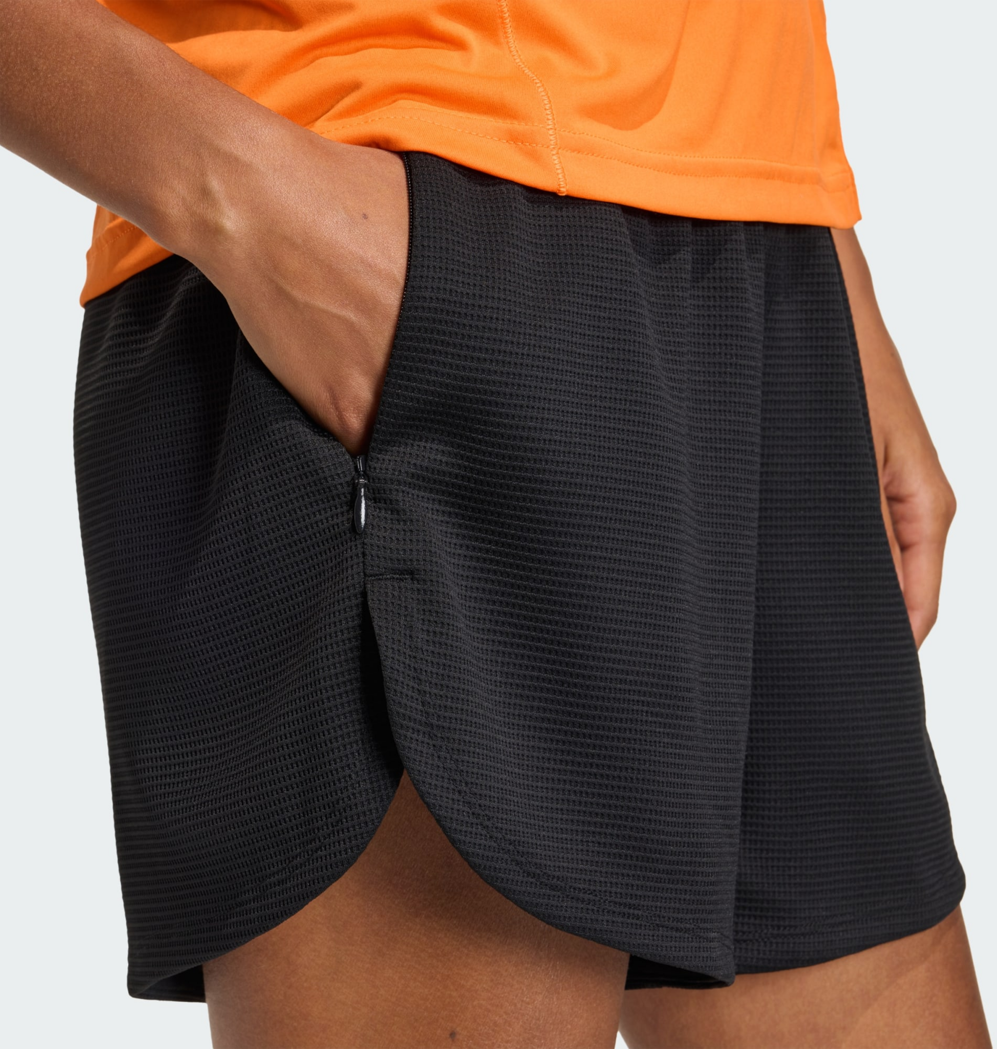 ADIDAS, Adidas Pacer Workout Waffle Shorts
