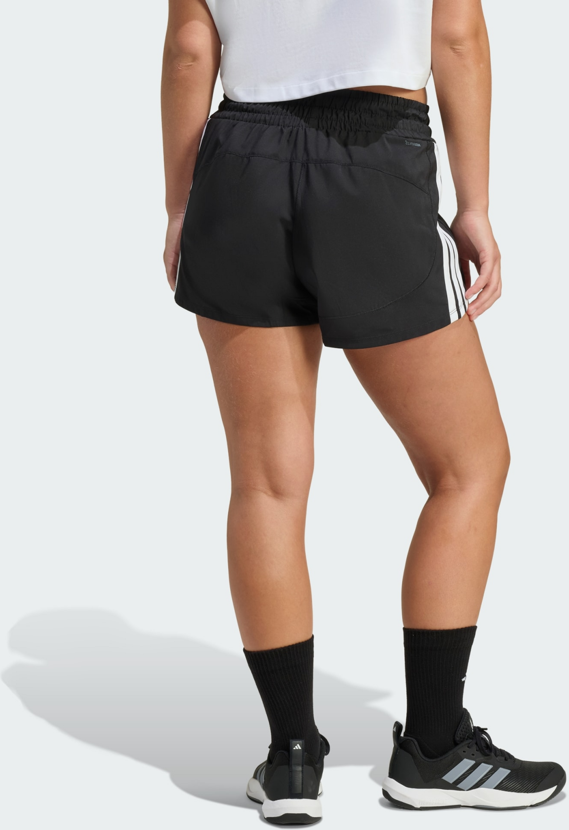 ADIDAS, Adidas Pacer Workout Woven High Rise Shorts