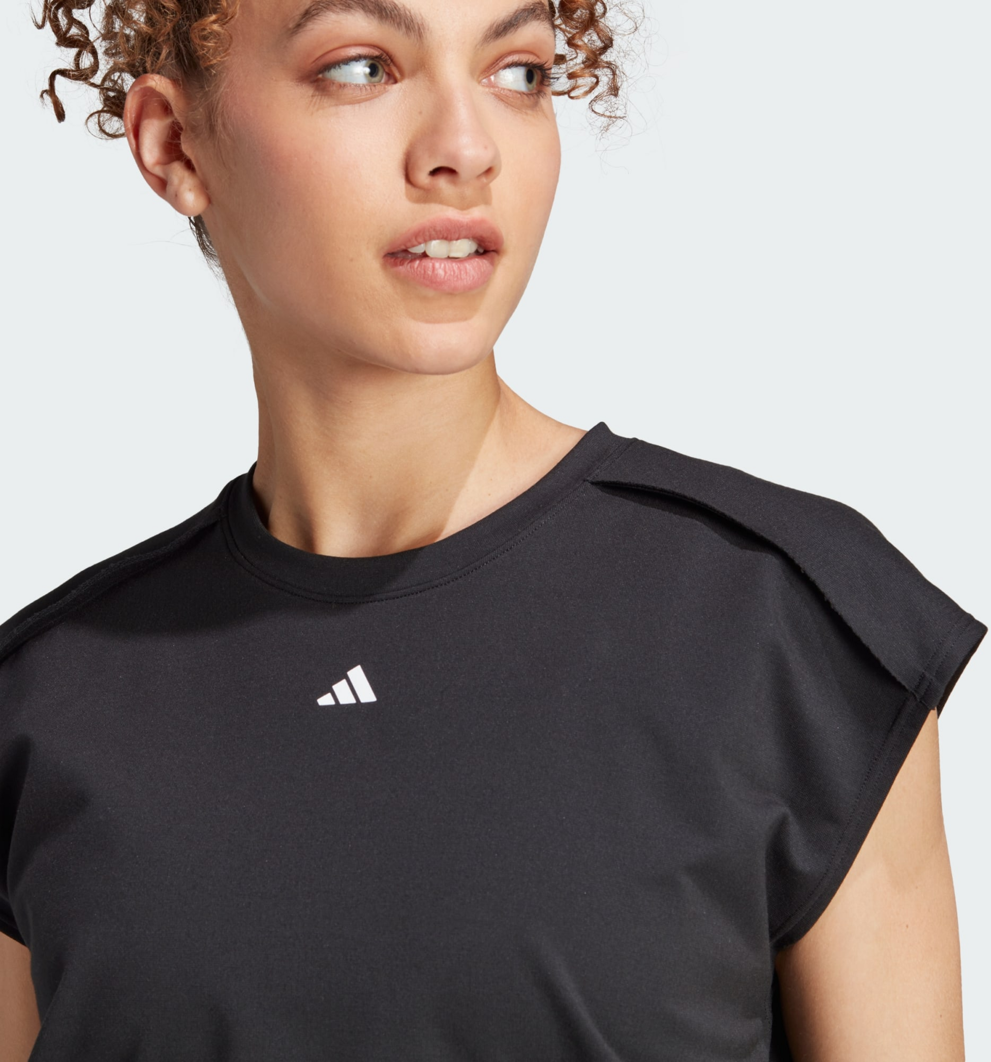 ADIDAS, Adidas Power Aeroready Crop Sleeveless T-shirt