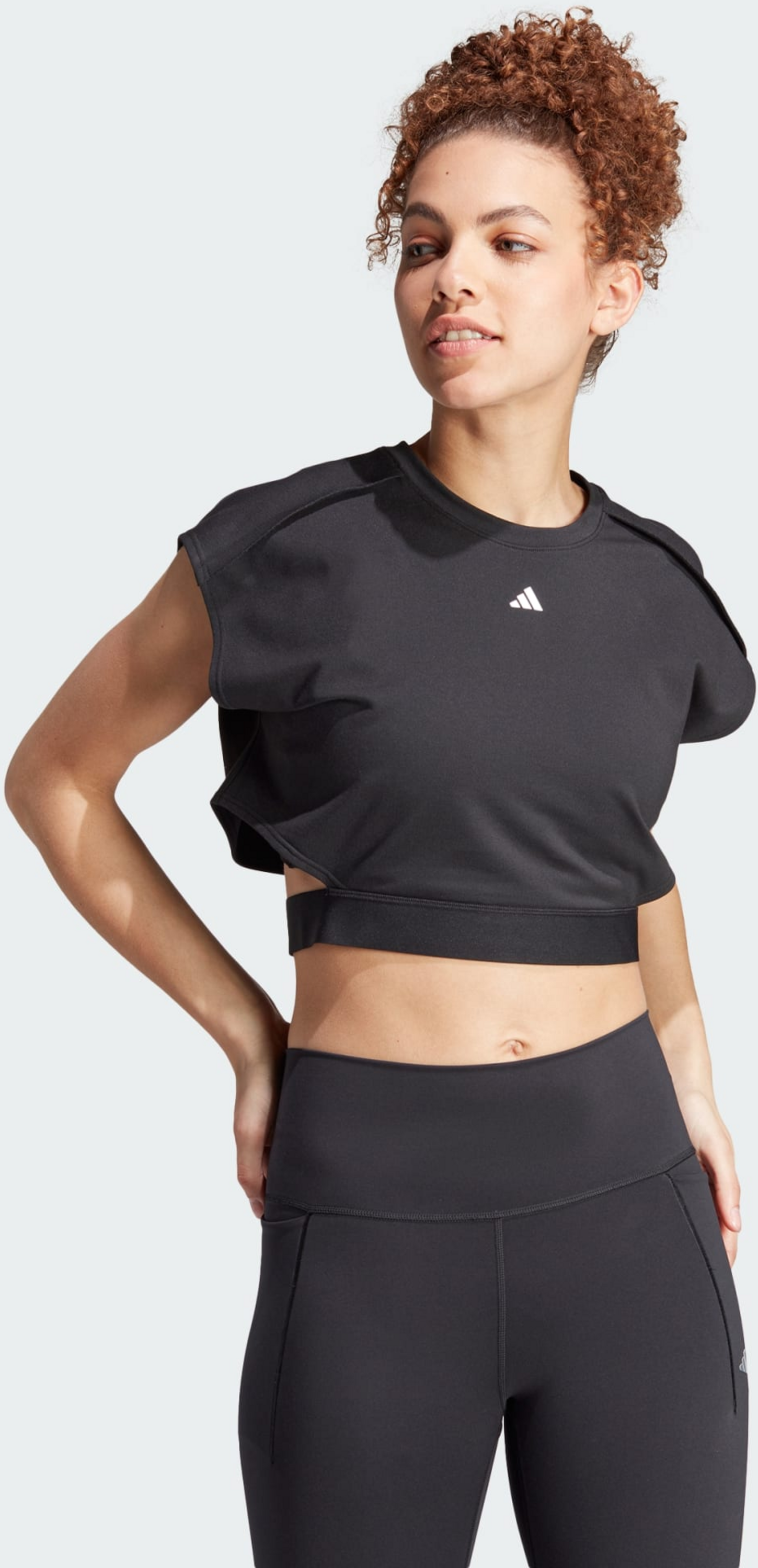 ADIDAS, Adidas Power Aeroready Crop Sleeveless T-shirt