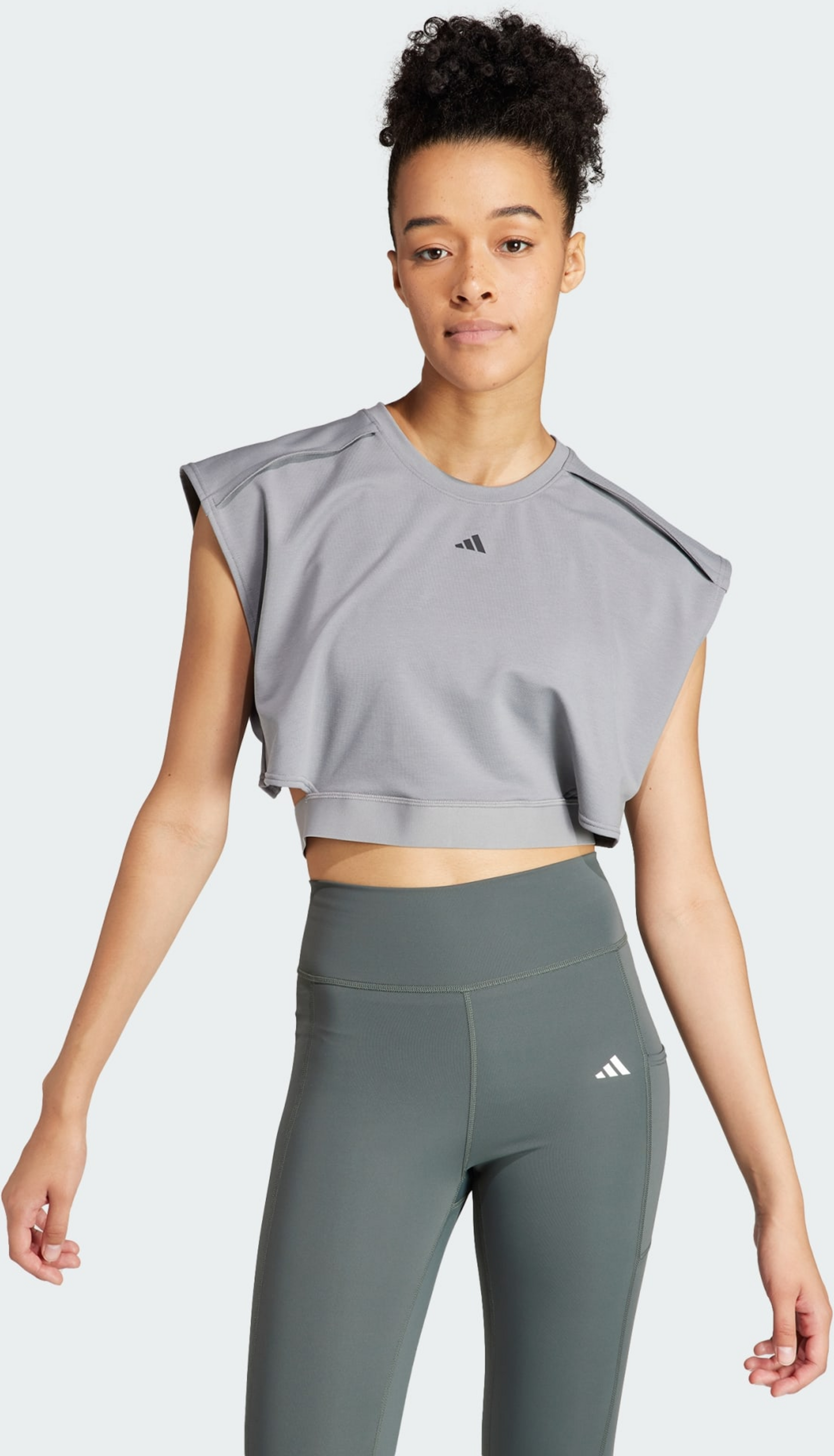 ADIDAS, Adidas Power Aeroready Crop Sleeveless T-shirt