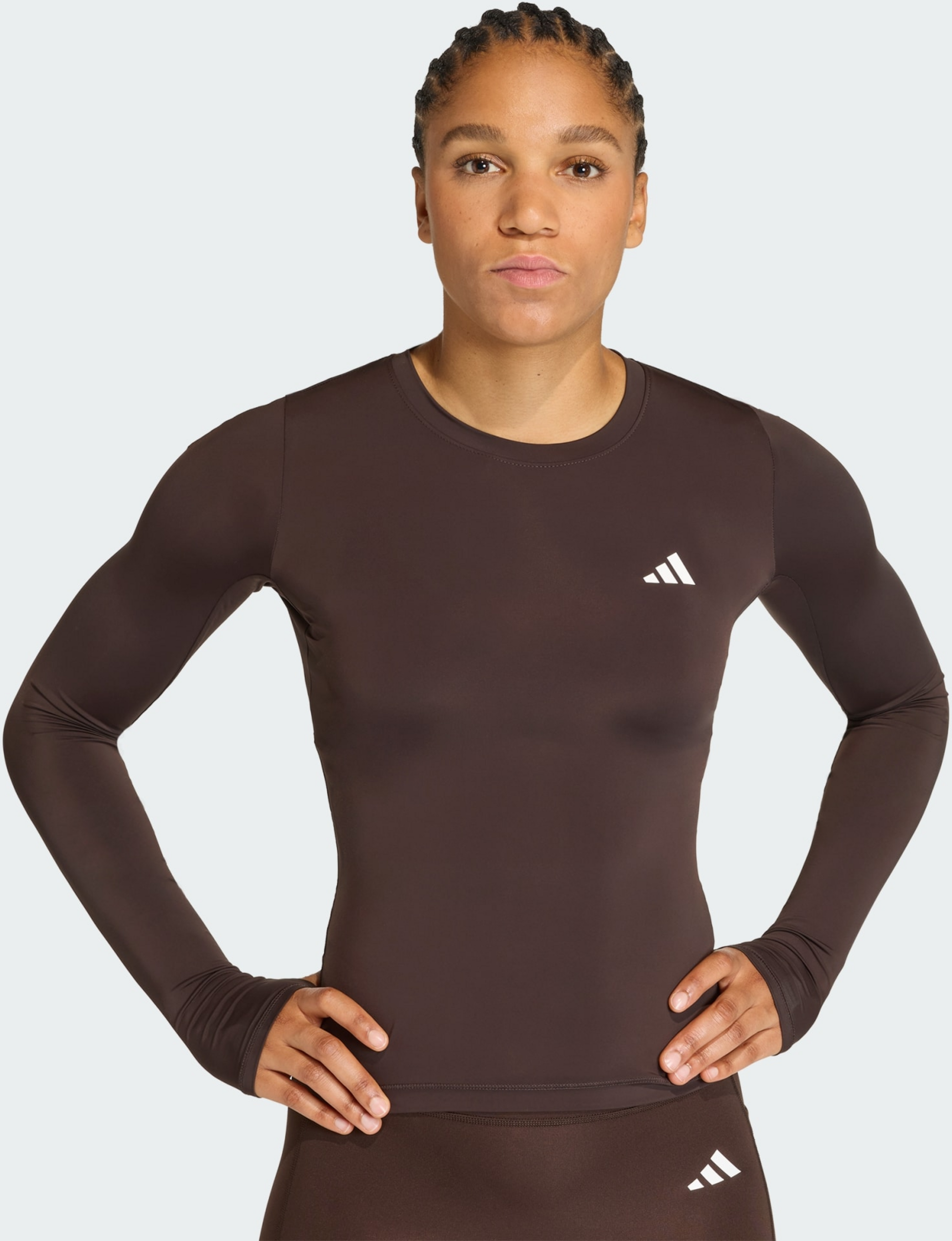 ADIDAS, Adidas Power Essentials Workout Contour Topp Med L&aring;nga &Auml;rmar