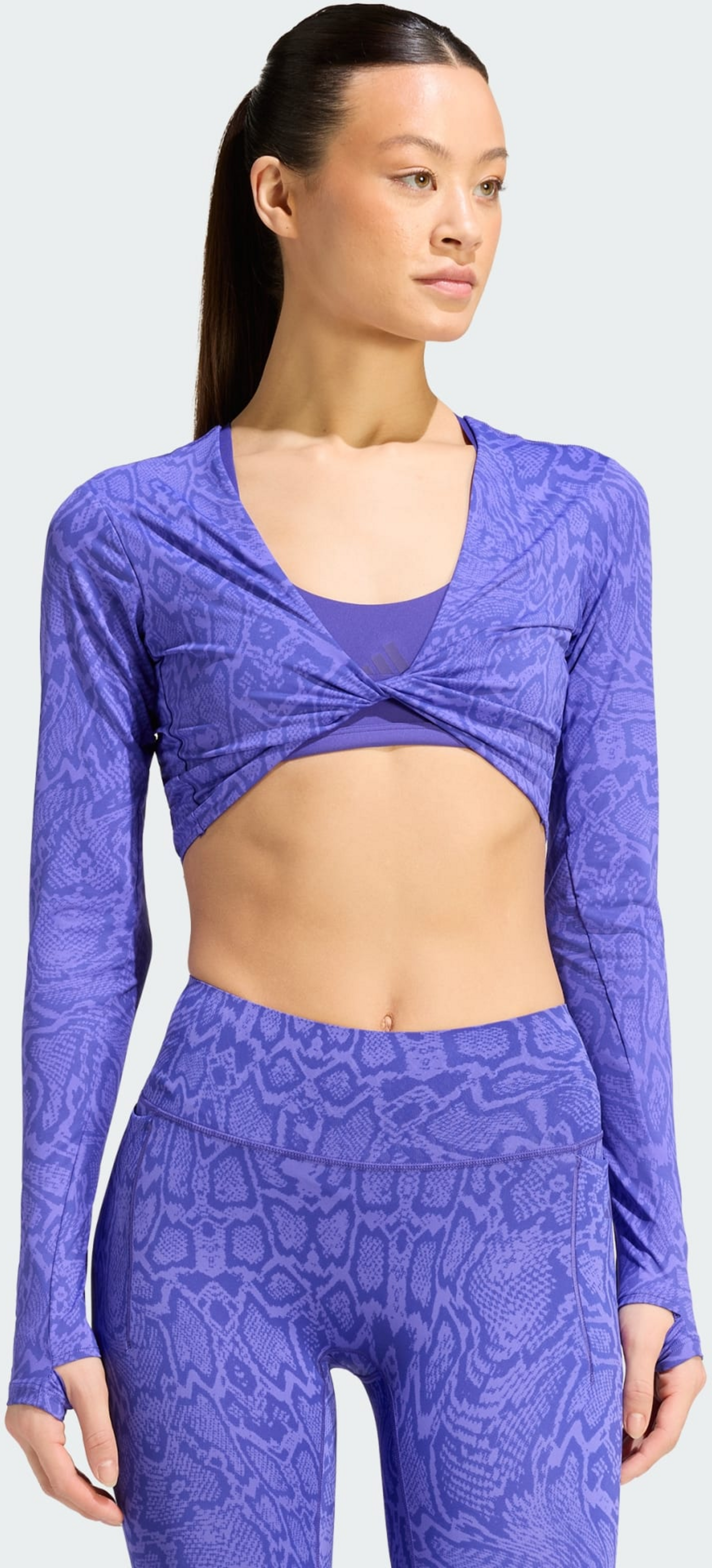 ADIDAS, Adidas Primelift Workout Snake Twist V&auml;ndbar L&aring;ng&auml;rmad T-shirt