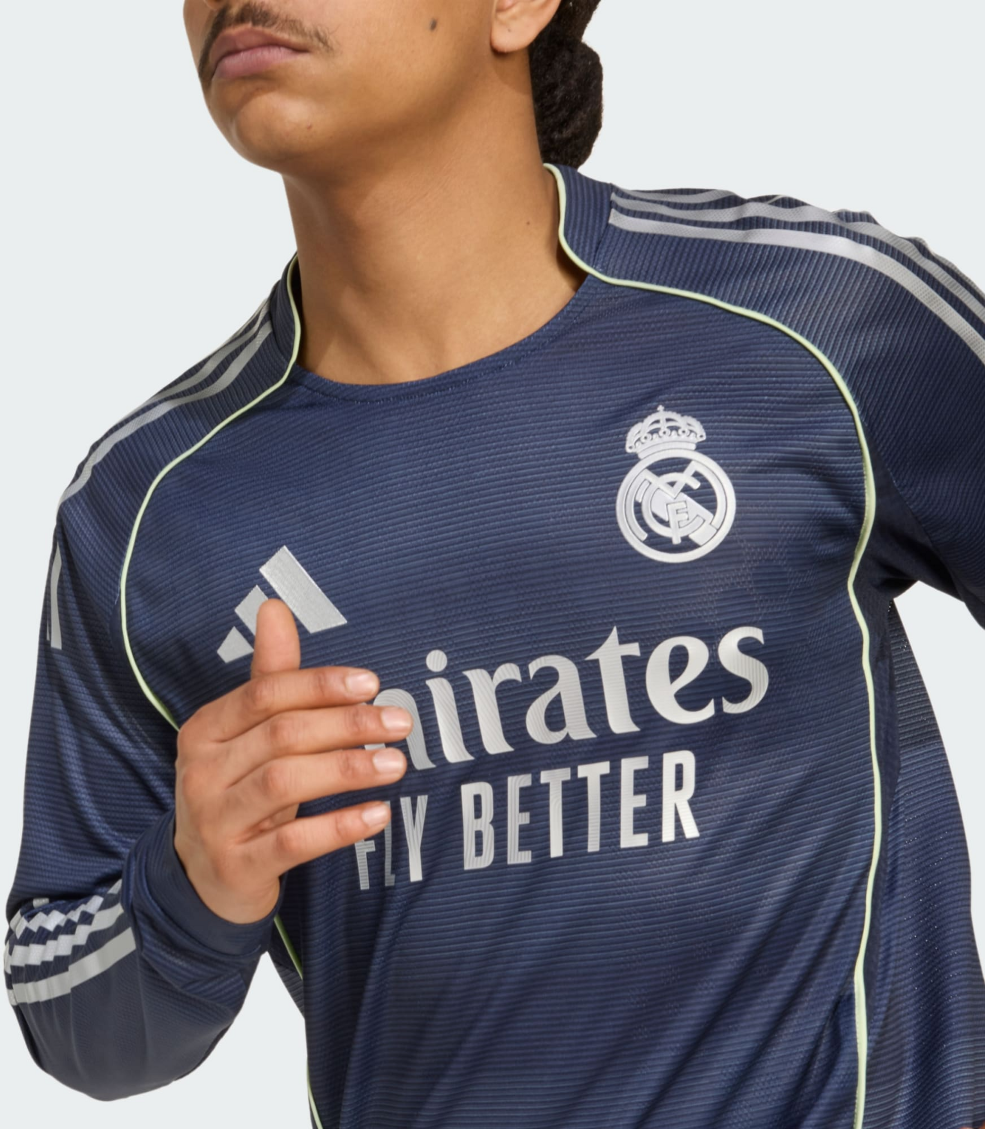 ADIDAS, Adidas Real Madrid 25/26 Långärmad Autentisk Bortatröja