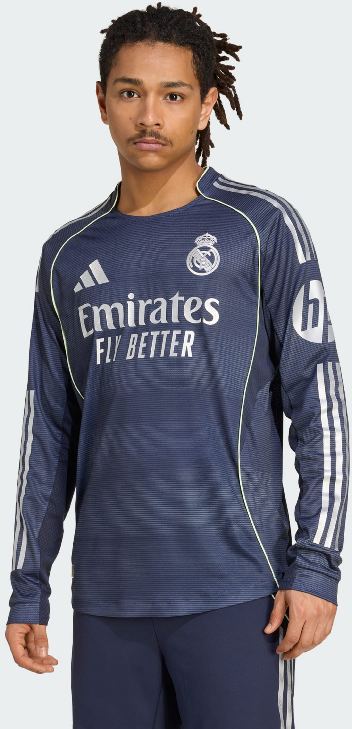 ADIDAS, Adidas Real Madrid 25/26 Långärmad Autentisk Bortatröja
