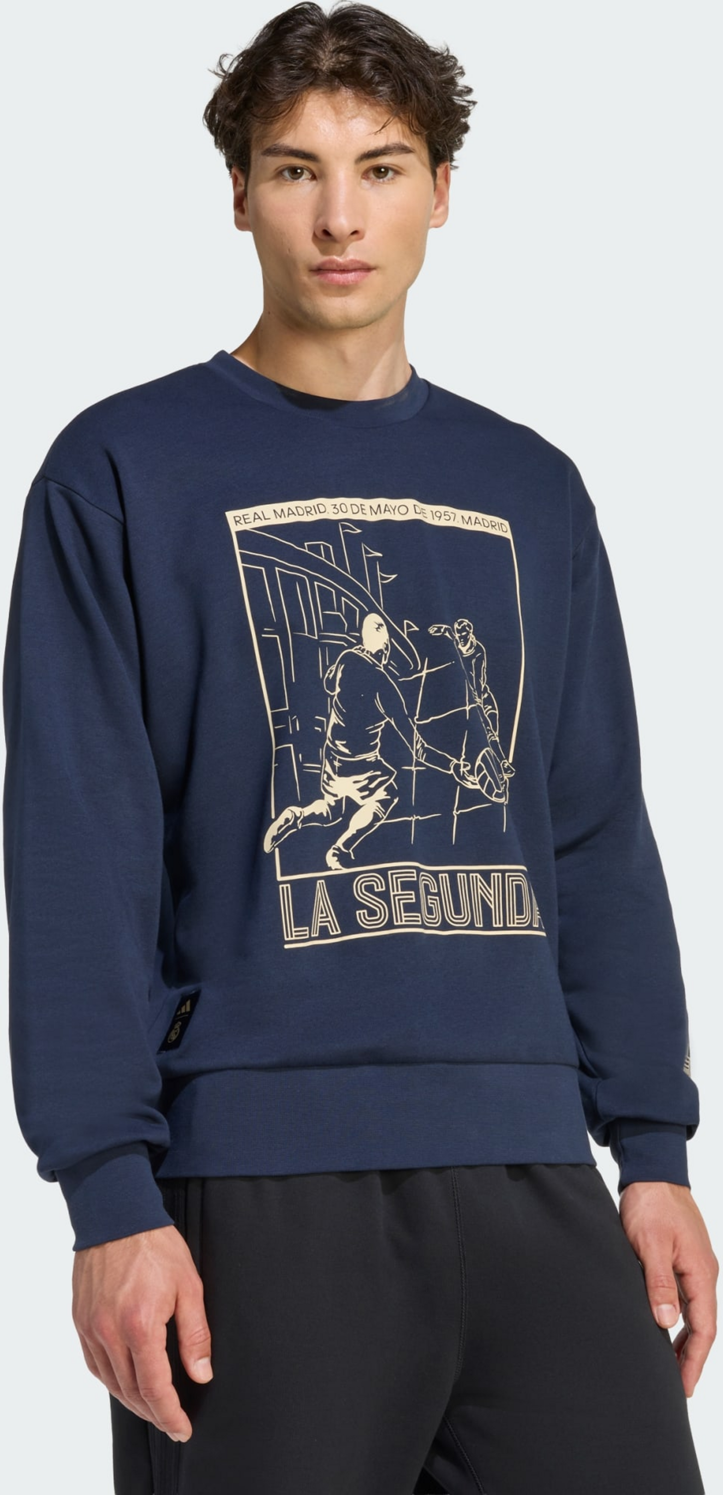 ADIDAS, Adidas Real Madrid Heritage Sweatshirt Med Rund Hals