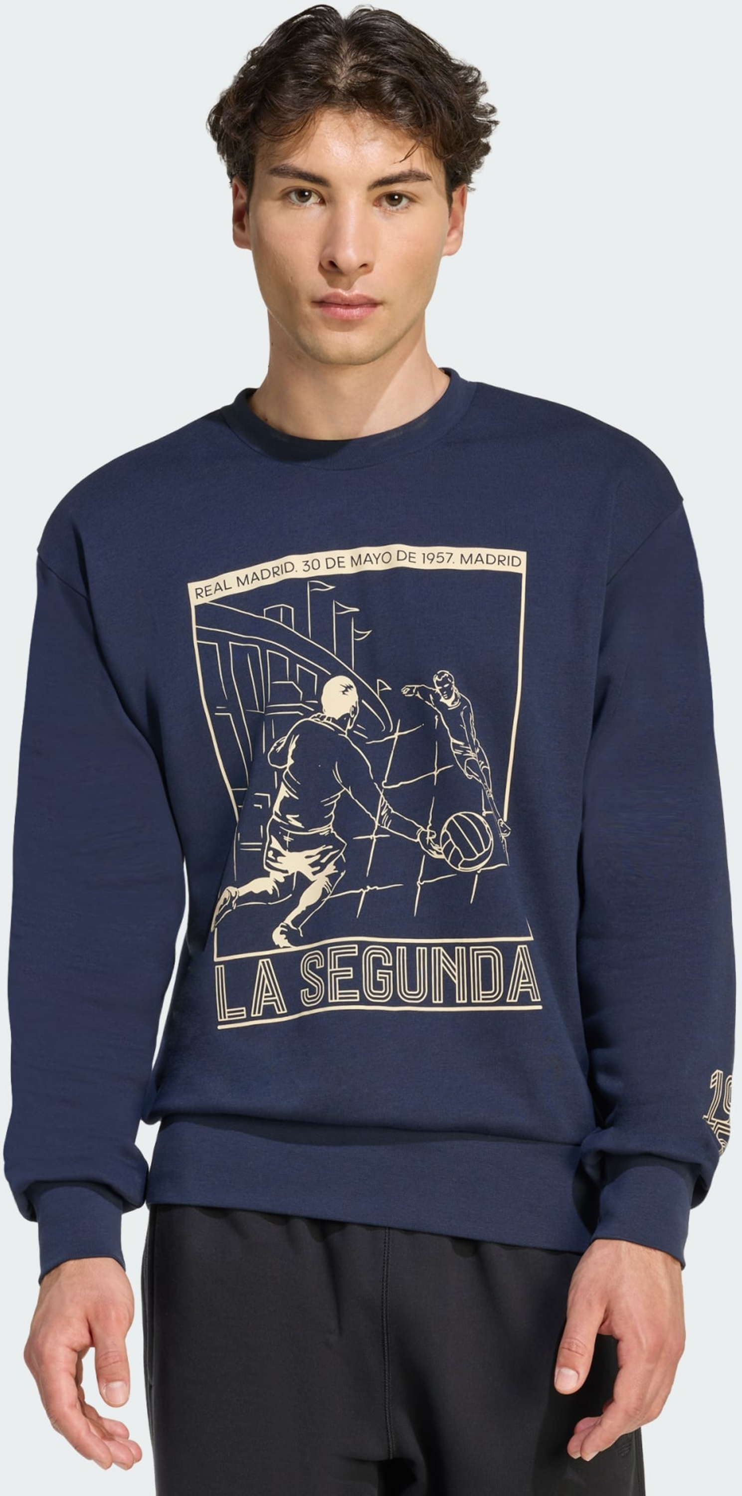 ADIDAS, Adidas Real Madrid Heritage Sweatshirt Med Rund Hals