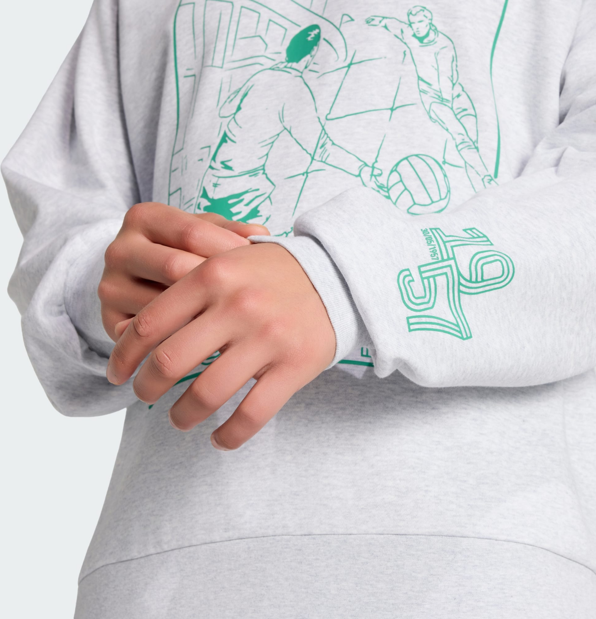 ADIDAS, Adidas Real Madrid Heritage Sweatshirt Med Rund Hals