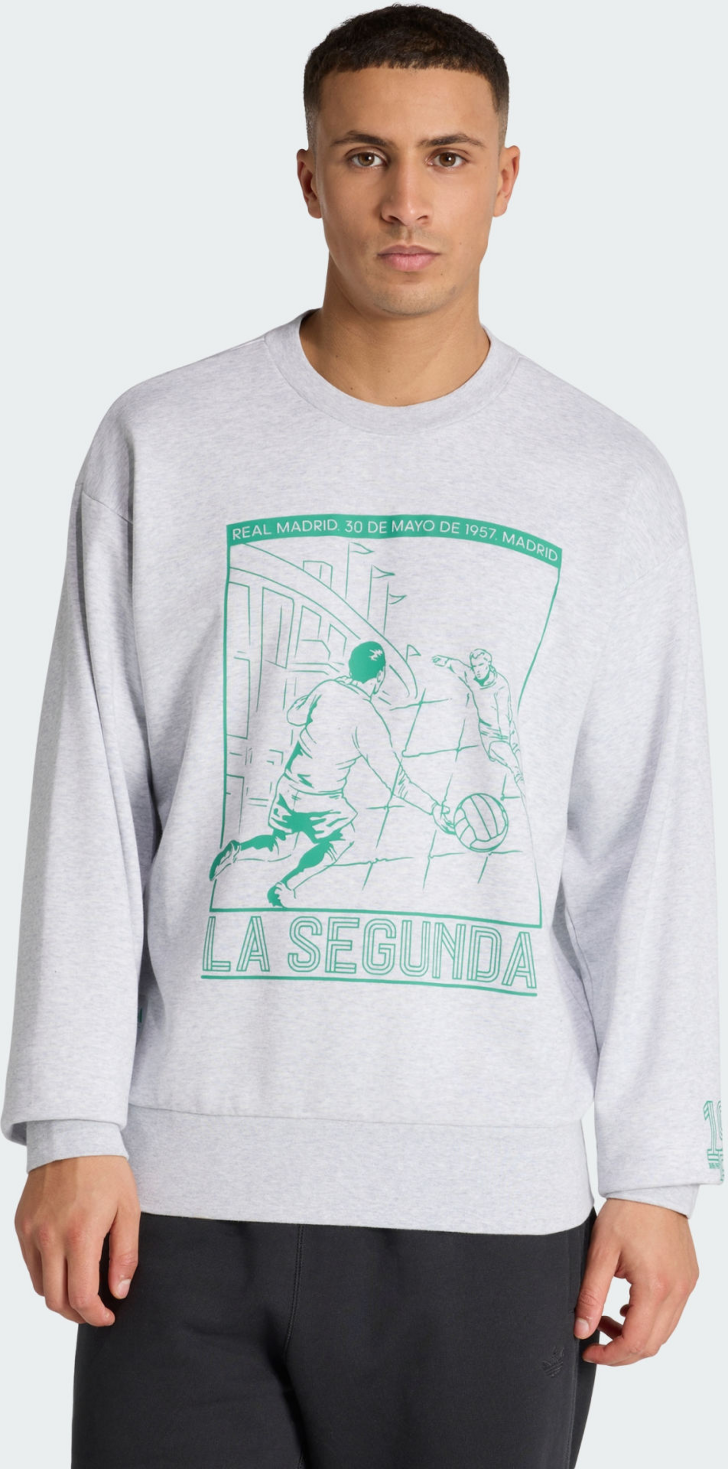 ADIDAS, Adidas Real Madrid Heritage Sweatshirt Med Rund Hals