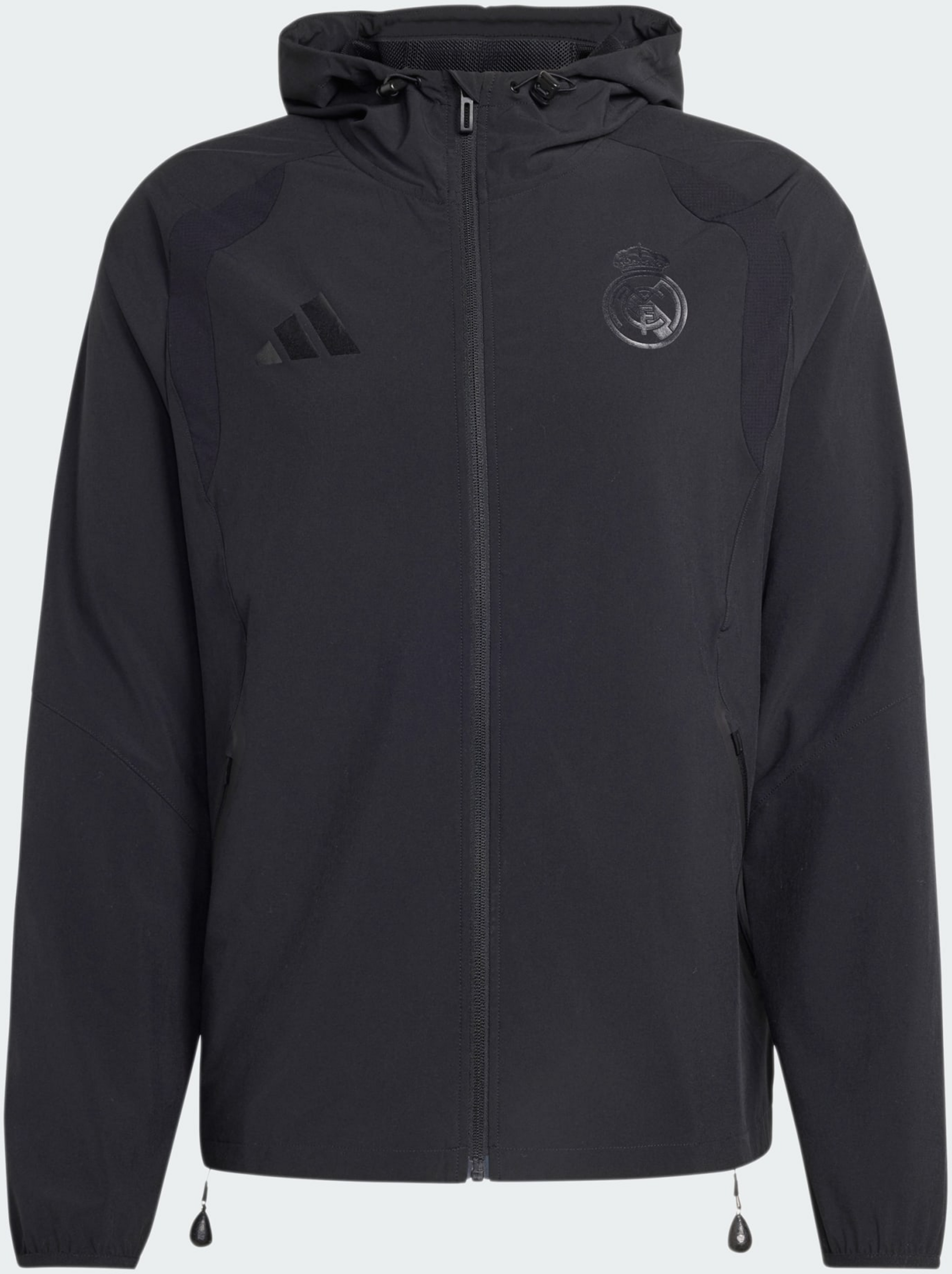 ADIDAS, Adidas Real Madrid Travel Vindjacka Med Hel Dragkedja