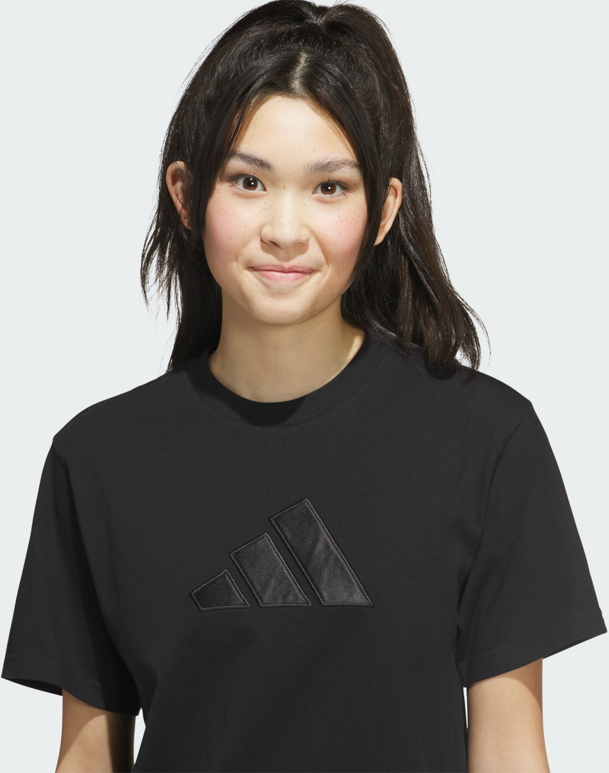 ADIDAS, Adidas Satin-filled Logo Graphic T-shirt