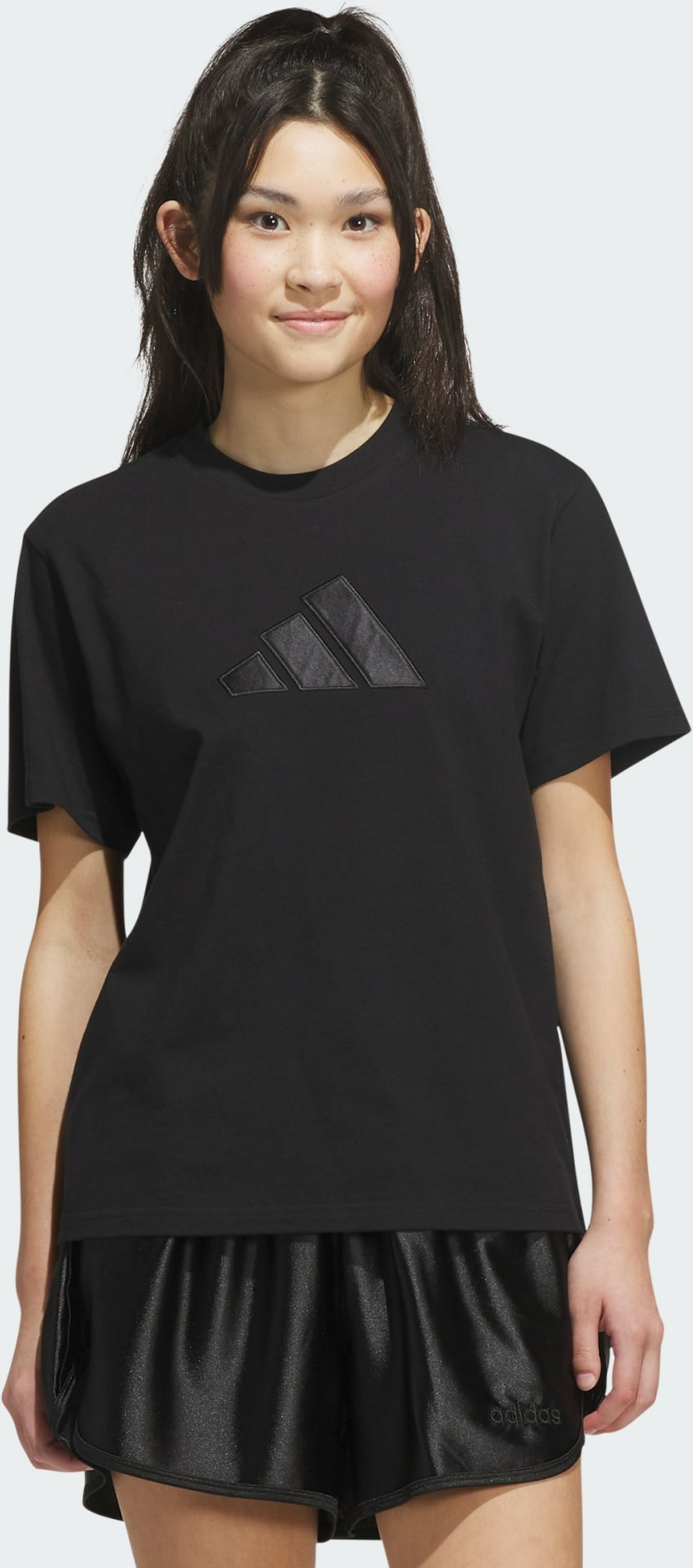 ADIDAS, Adidas Satin-filled Logo Graphic T-shirt