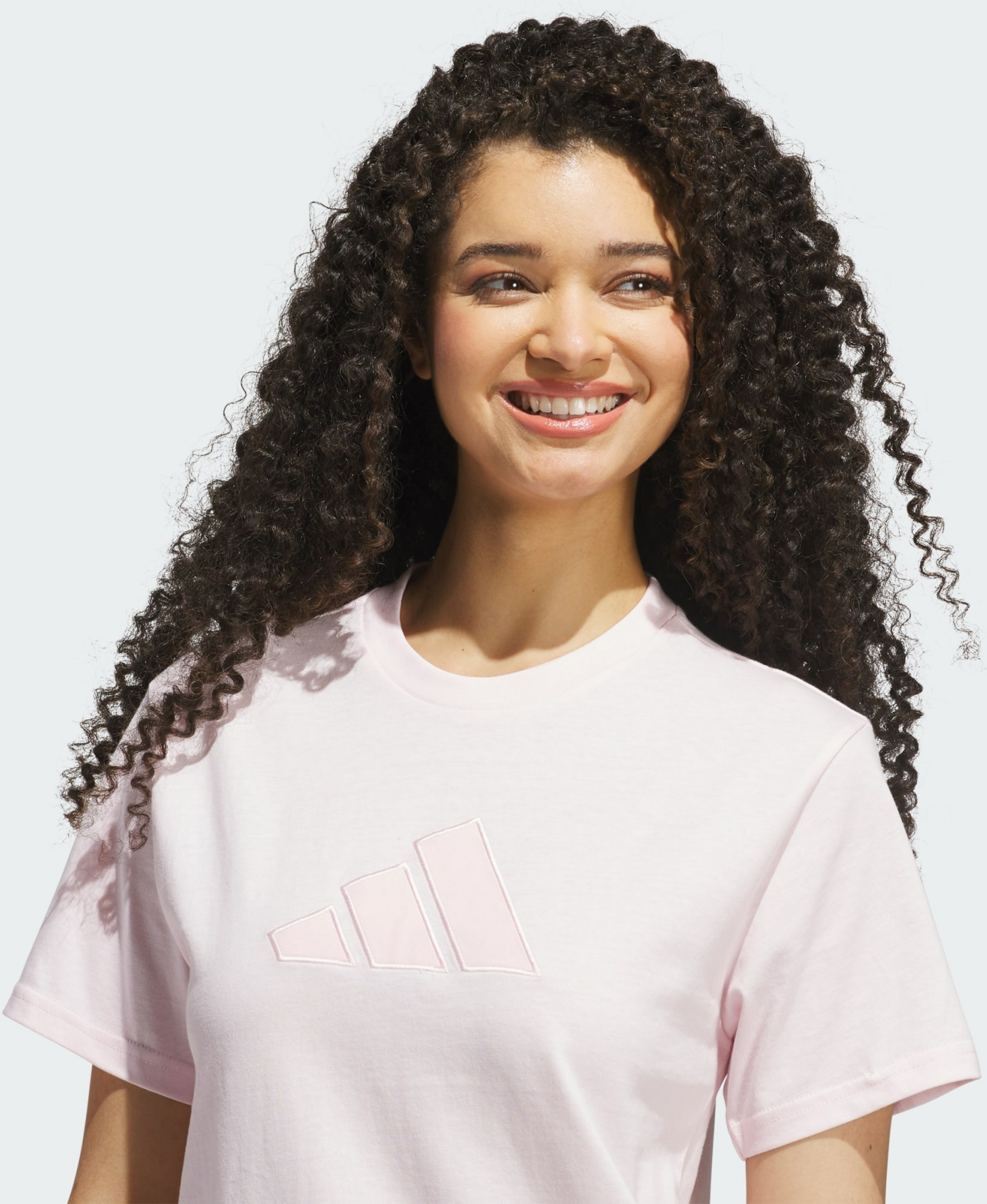 ADIDAS, Adidas Satin-filled Logo Graphic T-shirt
