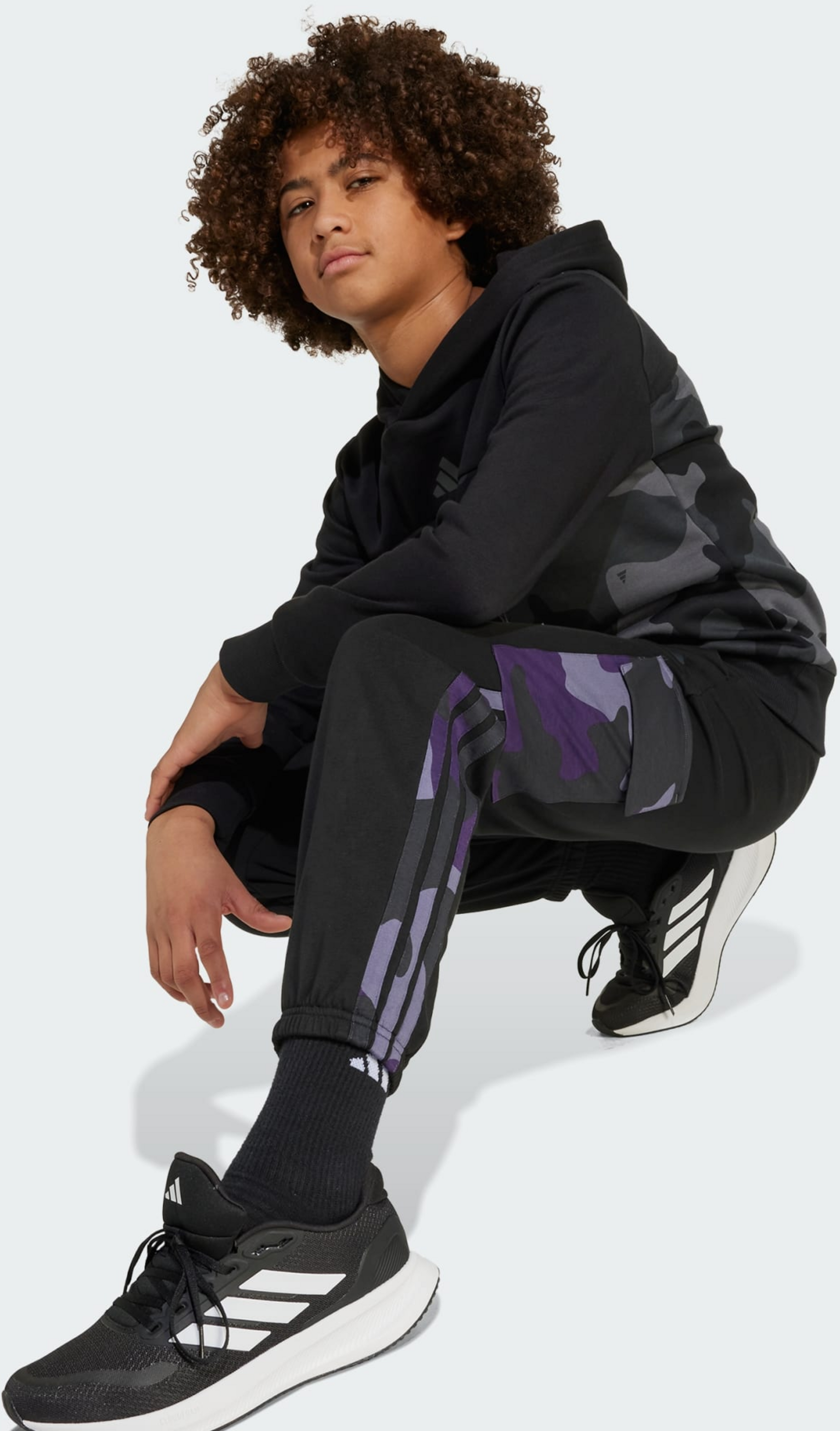 ADIDAS, Adidas Seasonal Essentials Camo Cargobyxor I Sweatshirttyg För Barn