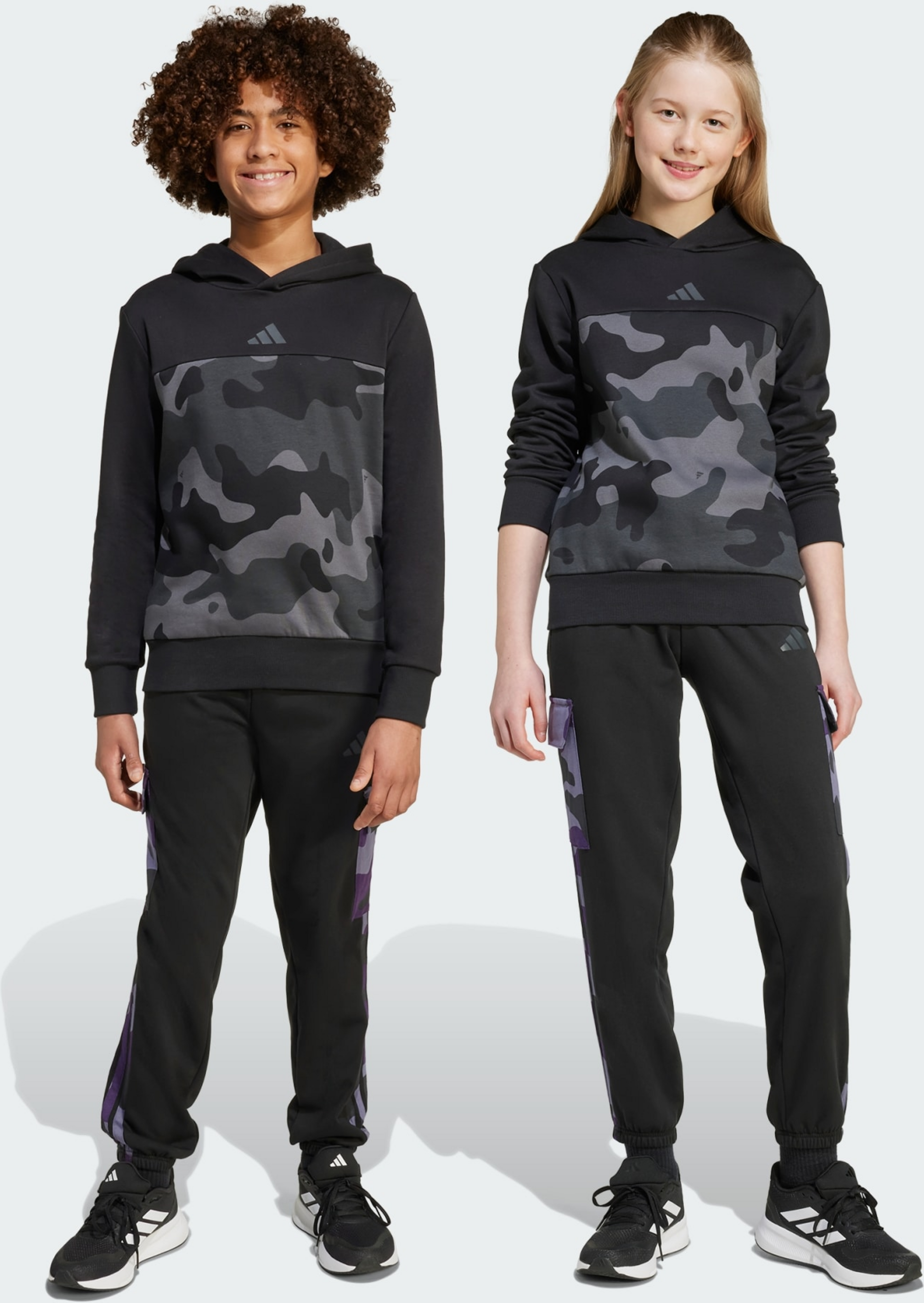 ADIDAS, Adidas Seasonal Essentials Camo Cargobyxor I Sweatshirttyg För Barn