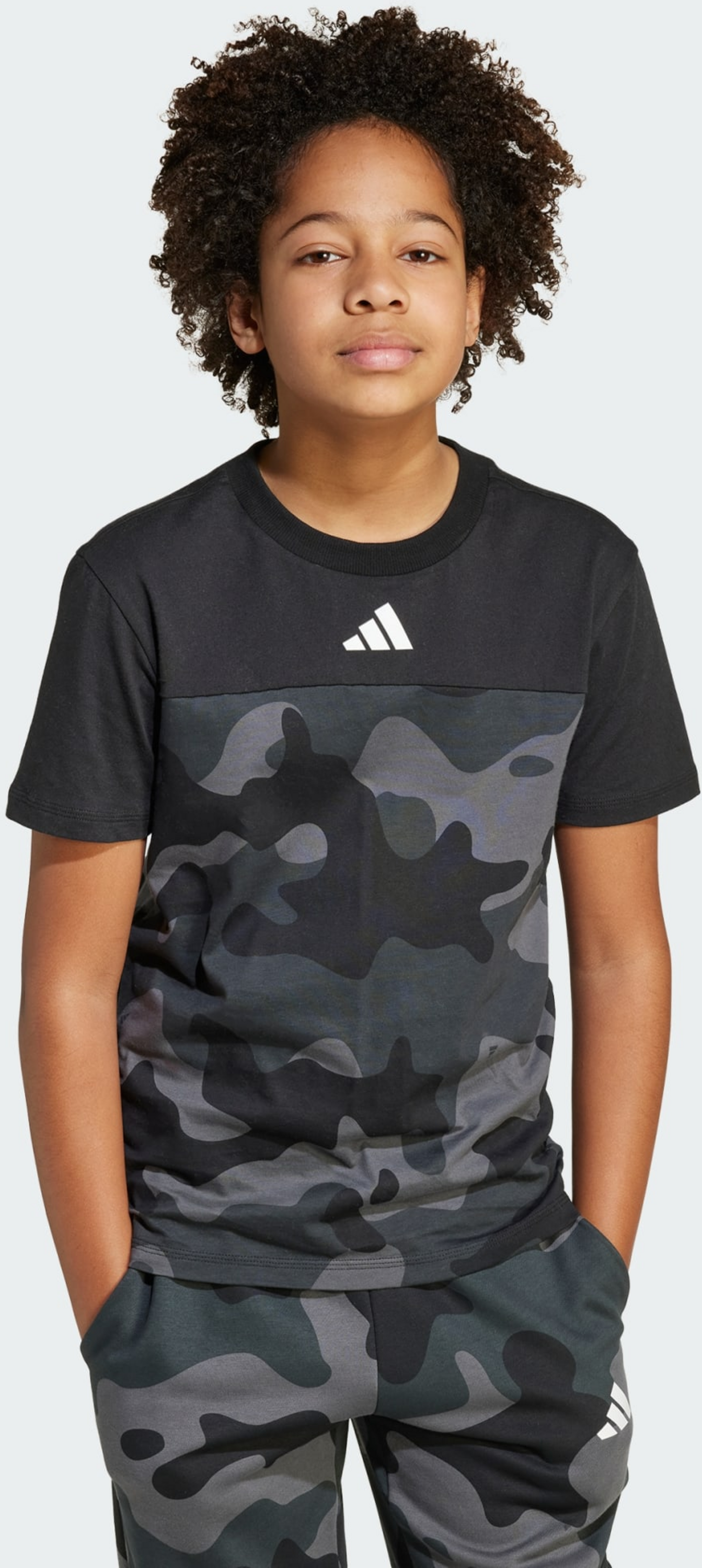ADIDAS, Adidas Seasonal Essentials Camo Cotton T-shirt För Barn