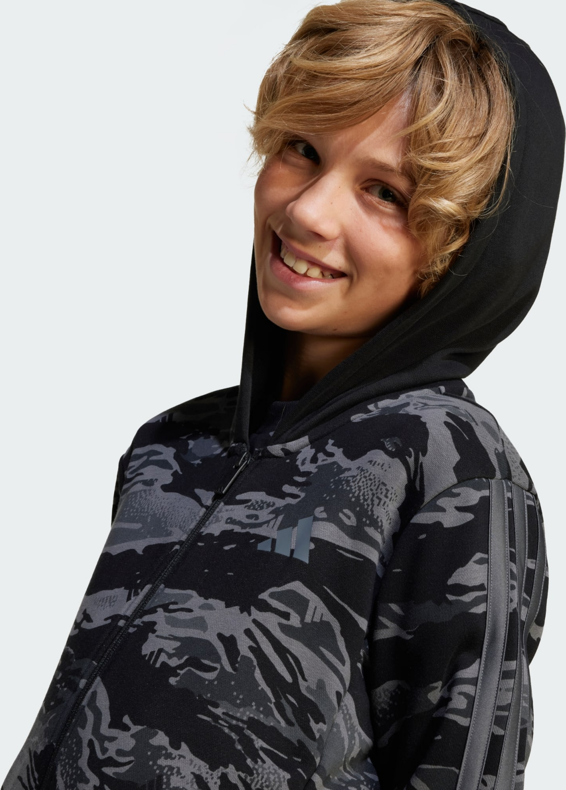 ADIDAS, Adidas Seasonal Essentials Camo Full-zip Hoodie