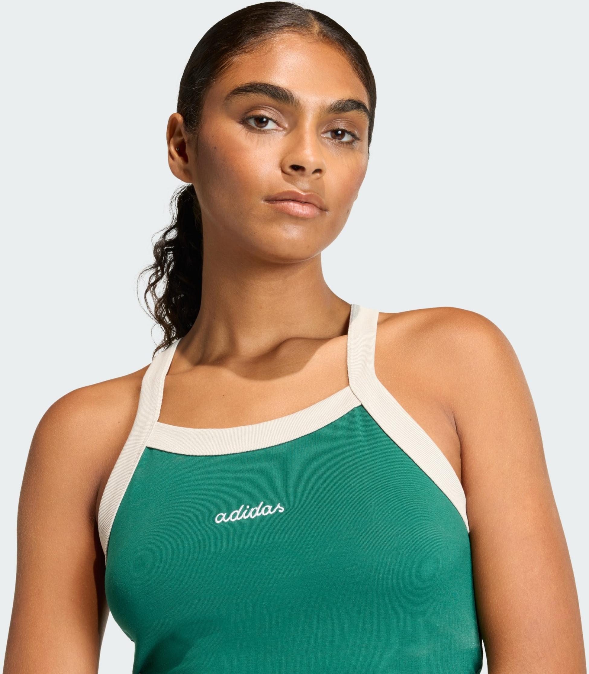 ADIDAS, Adidas Seasonal Essentials Colorpop Tank With Embroidered Graphic Linne