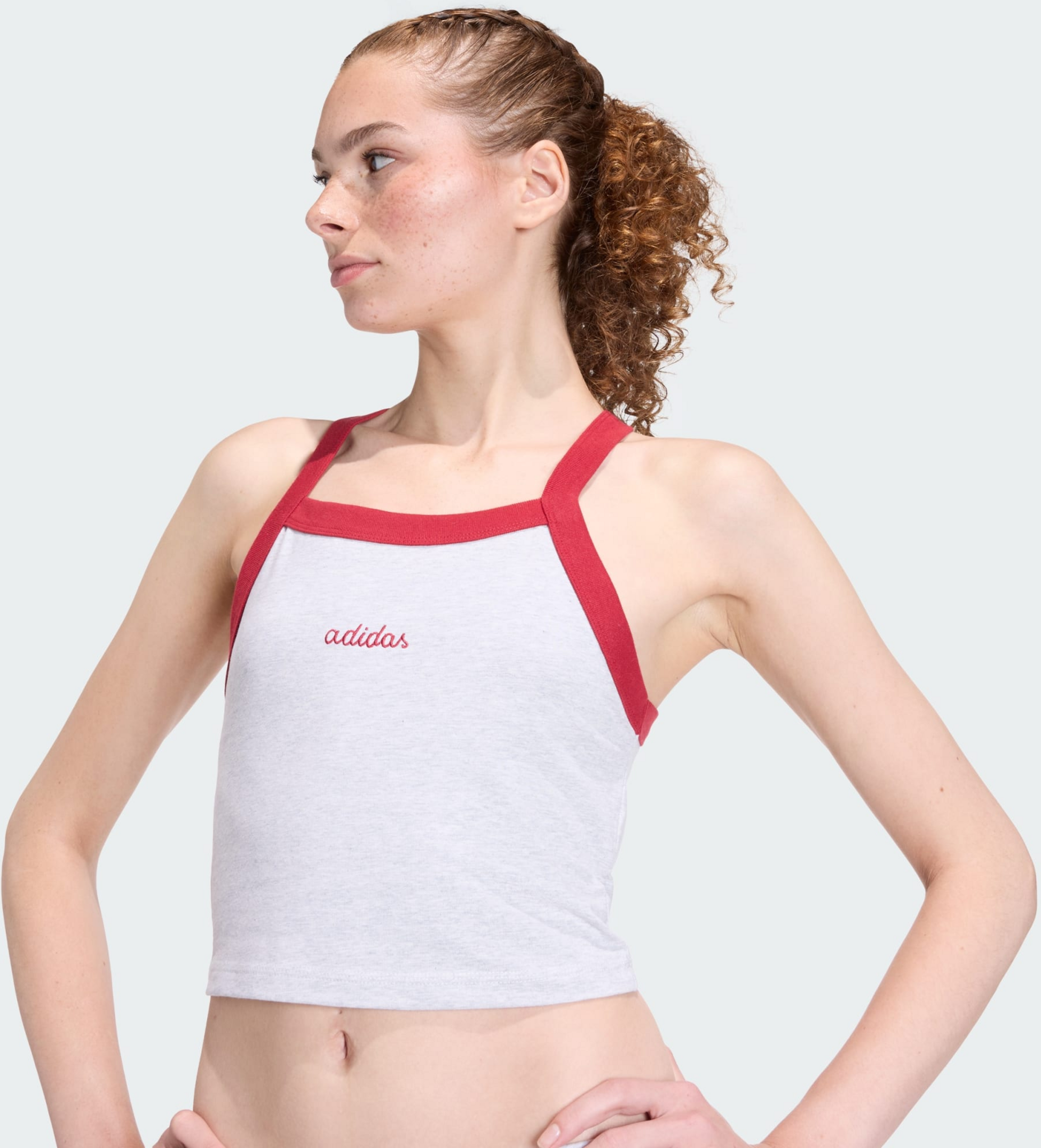 ADIDAS, Adidas Seasonal Essentials Colorpop Tank With Embroidered Graphic Linne