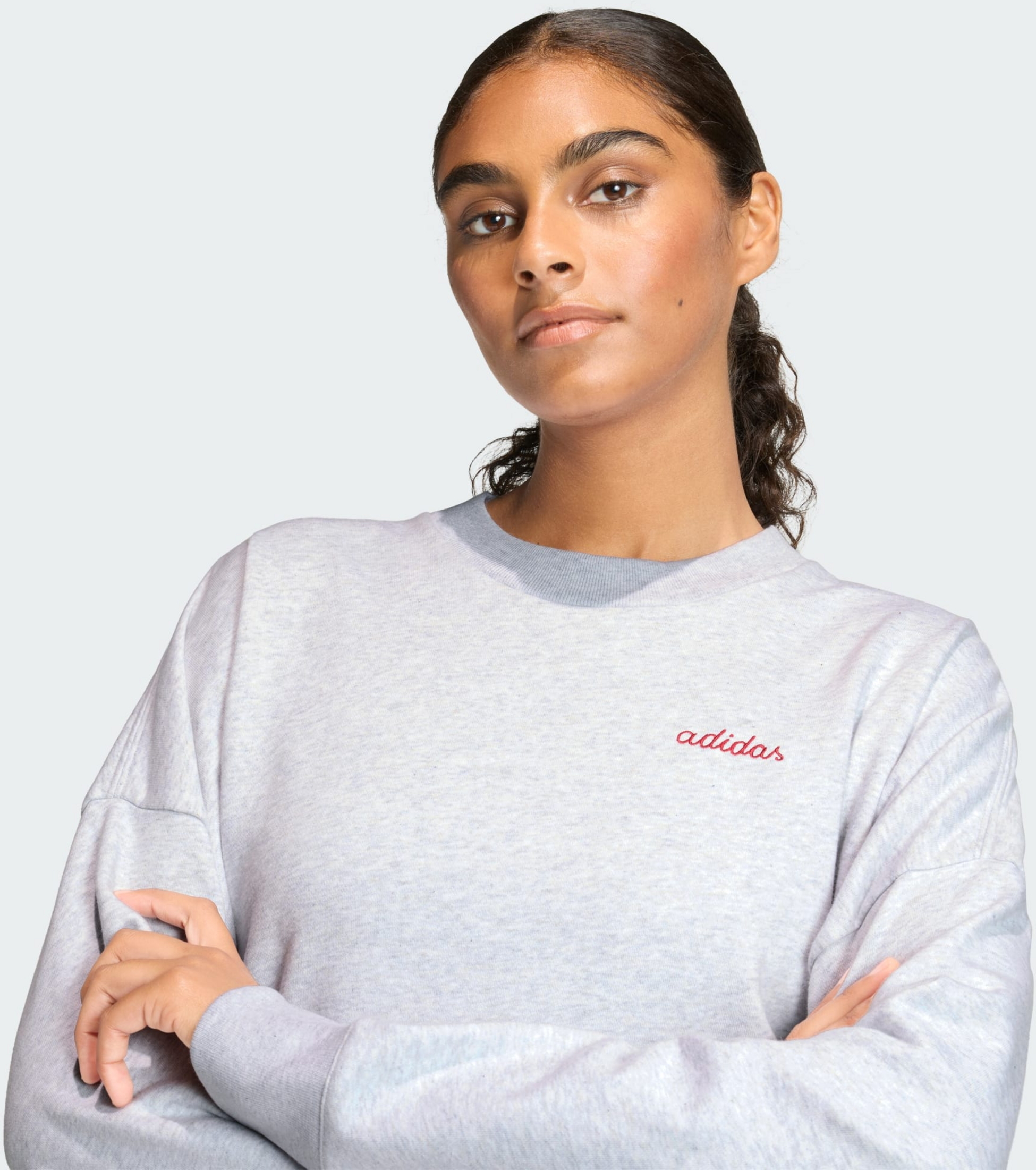 ADIDAS, Adidas Seasonal Essentials Colorpop-sweatshirt Med Broderad Grafik