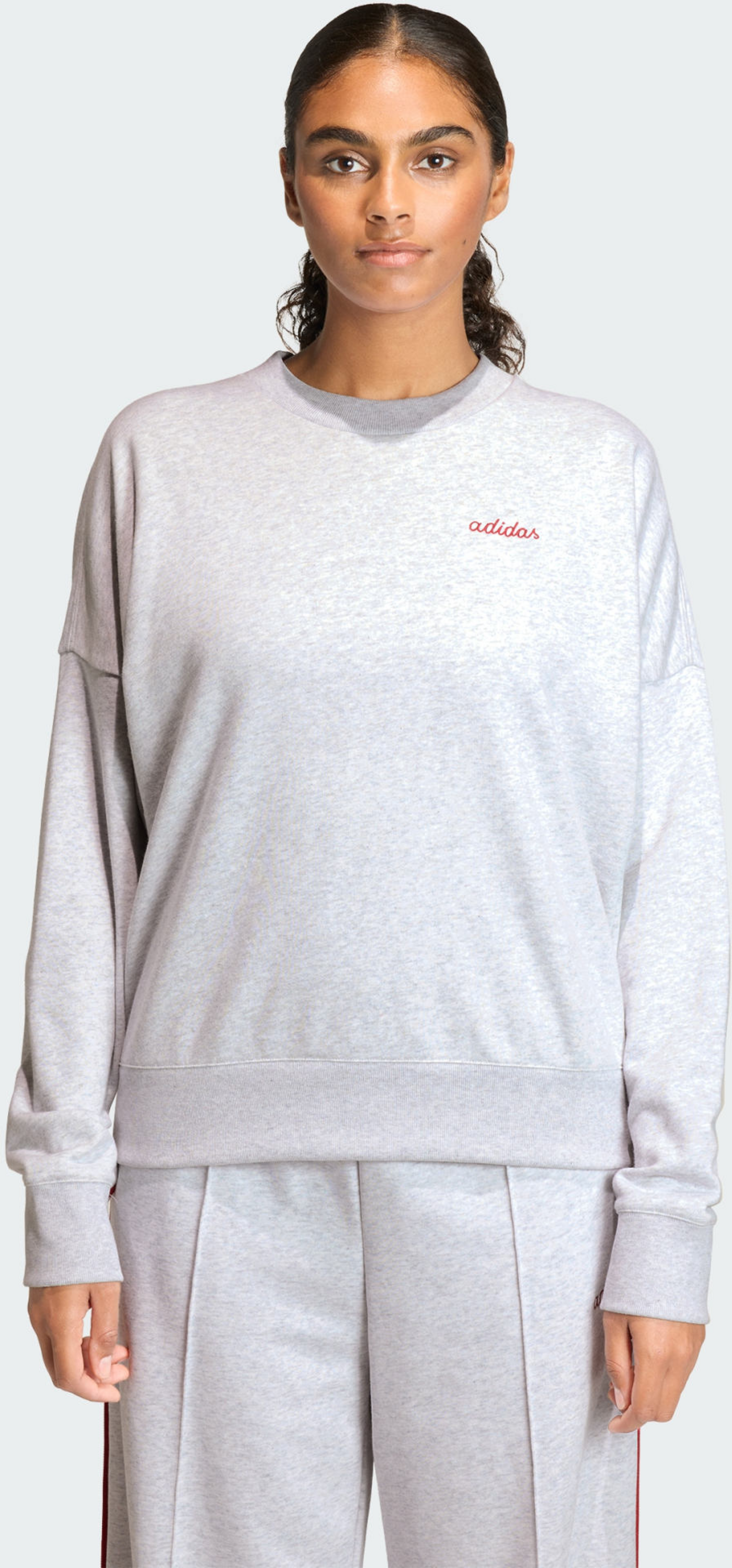 ADIDAS, Adidas Seasonal Essentials Colorpop-sweatshirt Med Broderad Grafik