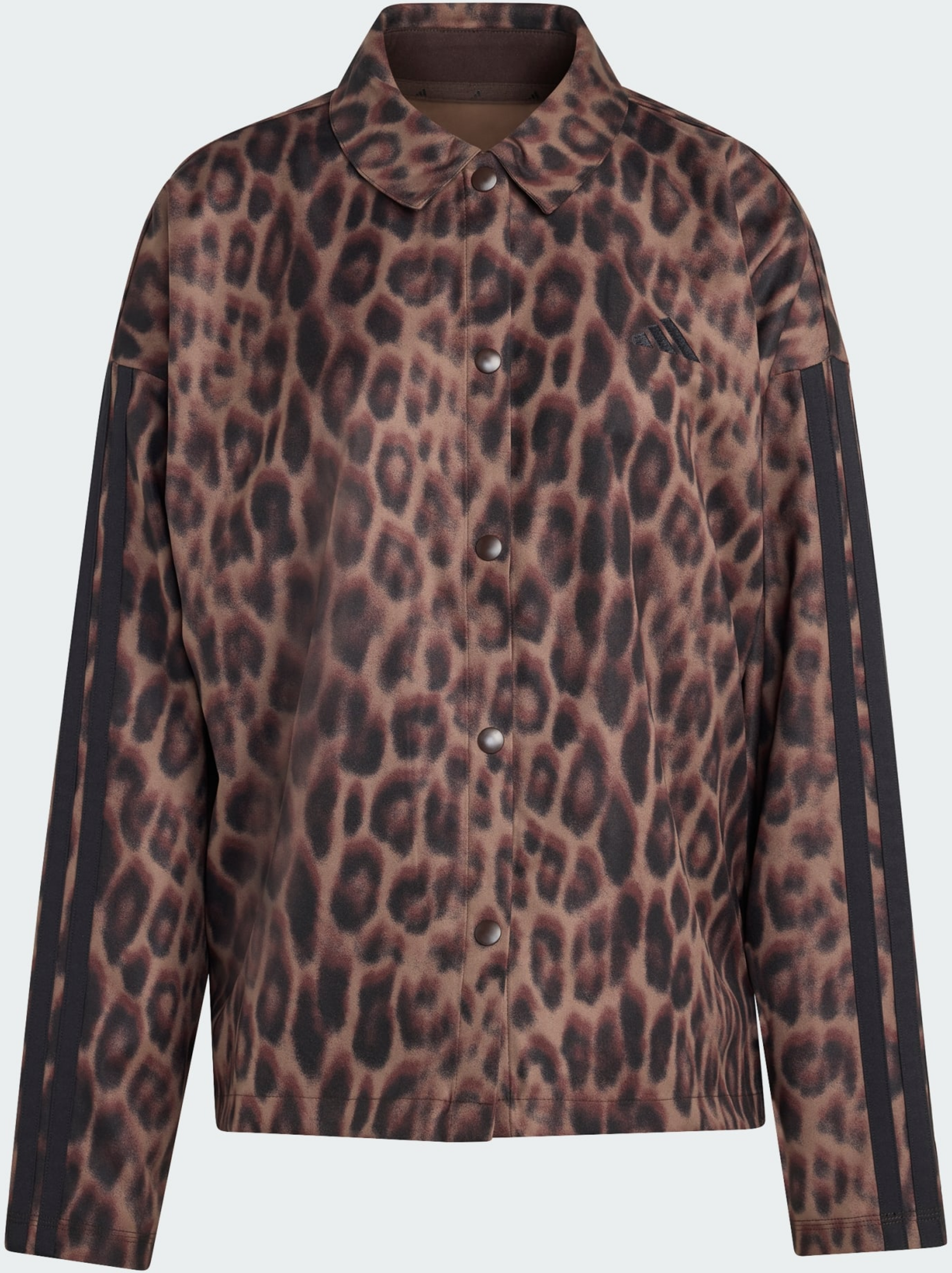 ADIDAS, Adidas Seasonal Essentials Leopard Print Woven &Ouml;verskjorta Med 3-stripes