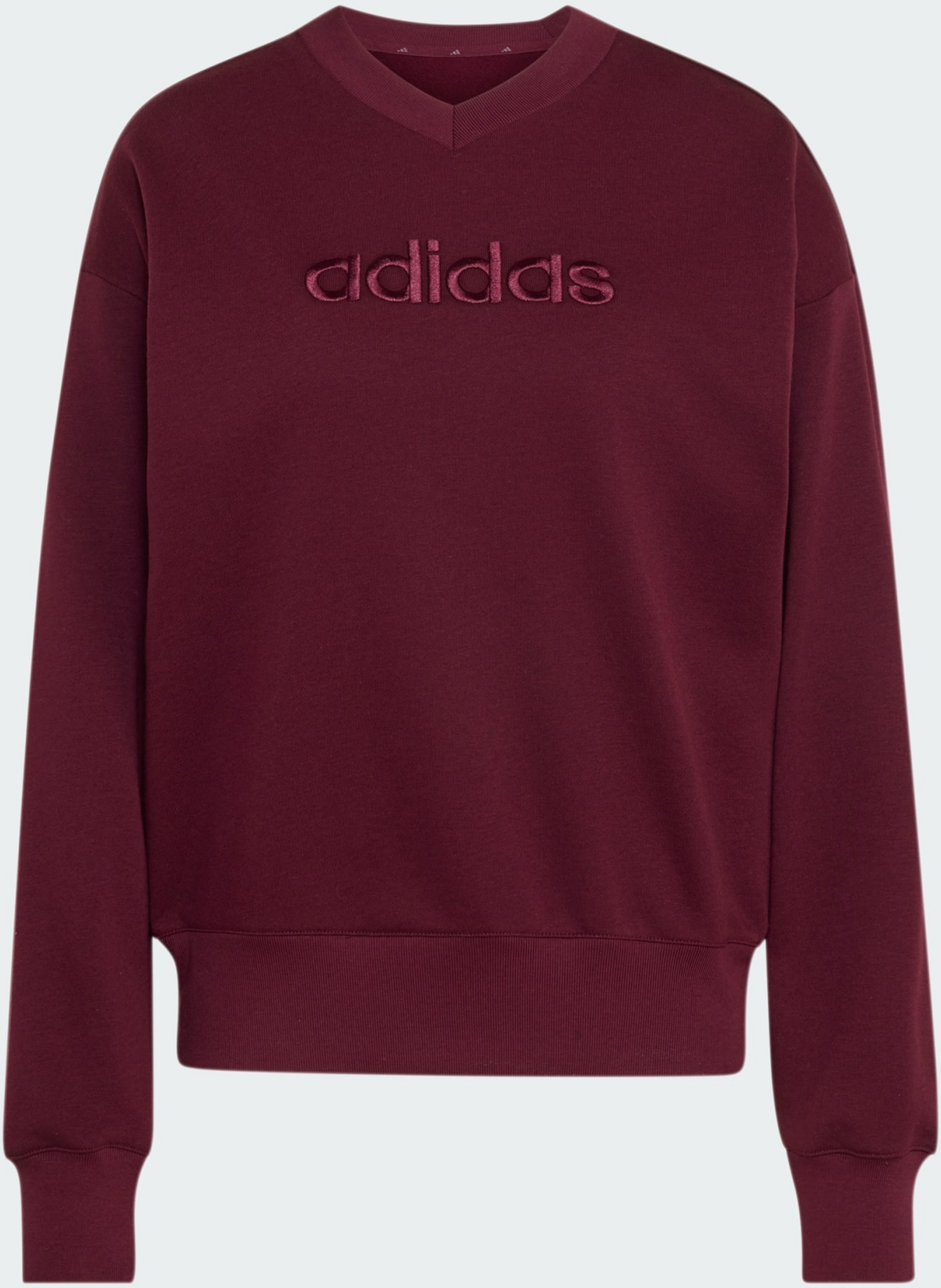ADIDAS, Adidas Seasonal Essentials Satin V-ringad Sweatshirt