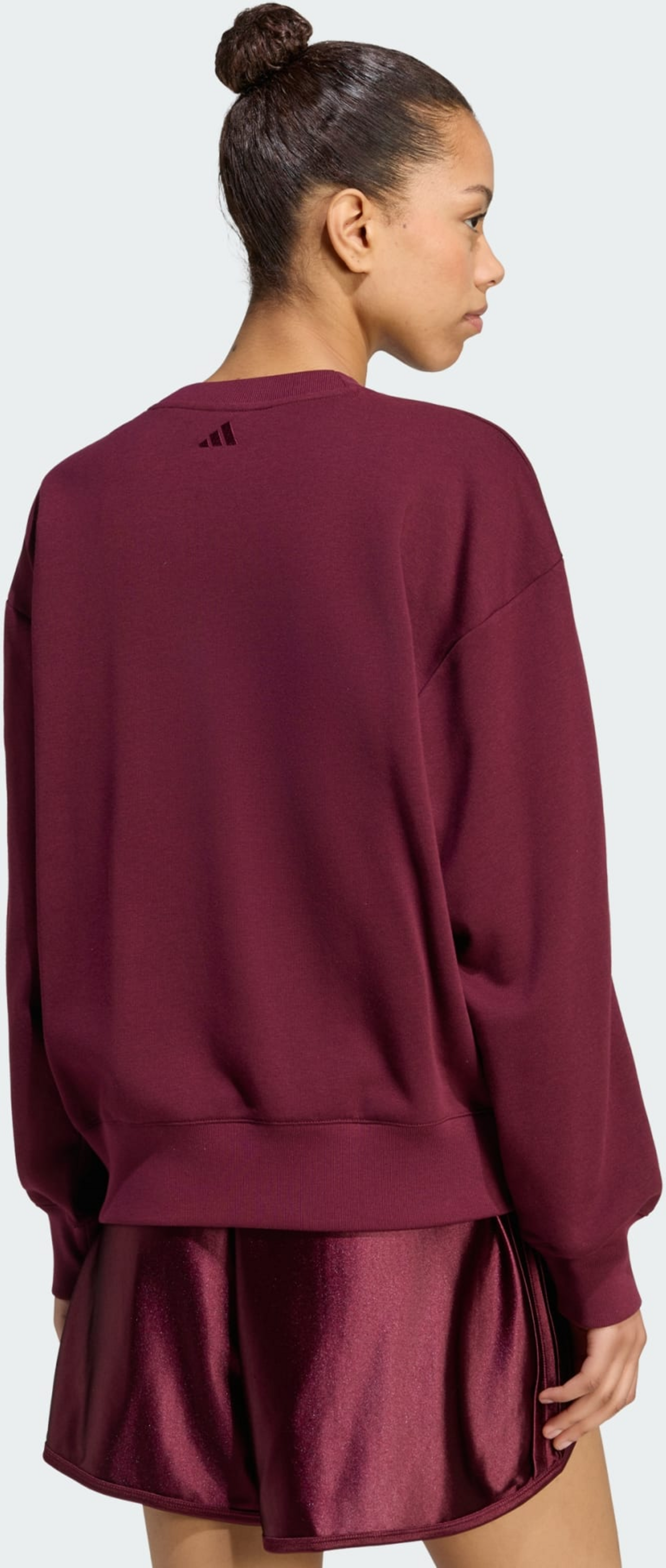 ADIDAS, Adidas Seasonal Essentials Satin V-ringad Sweatshirt