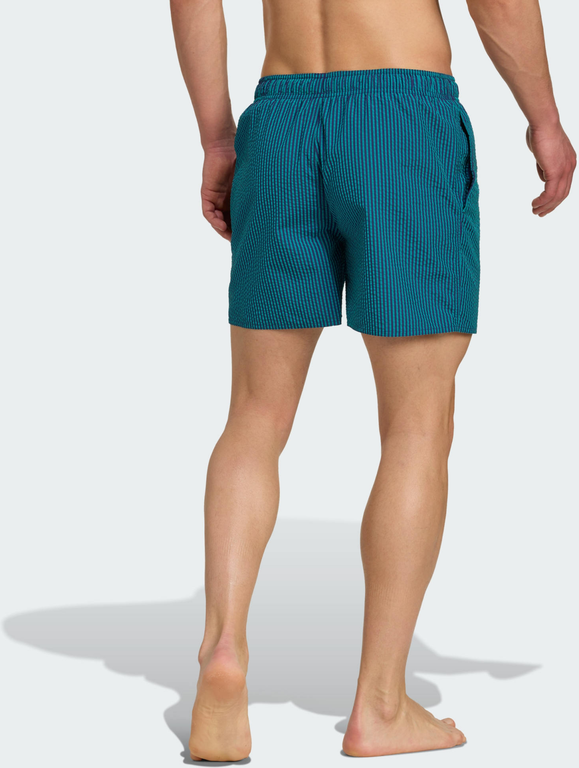 ADIDAS, Adidas Seersucker Stripy Swim Shorts 5-inch