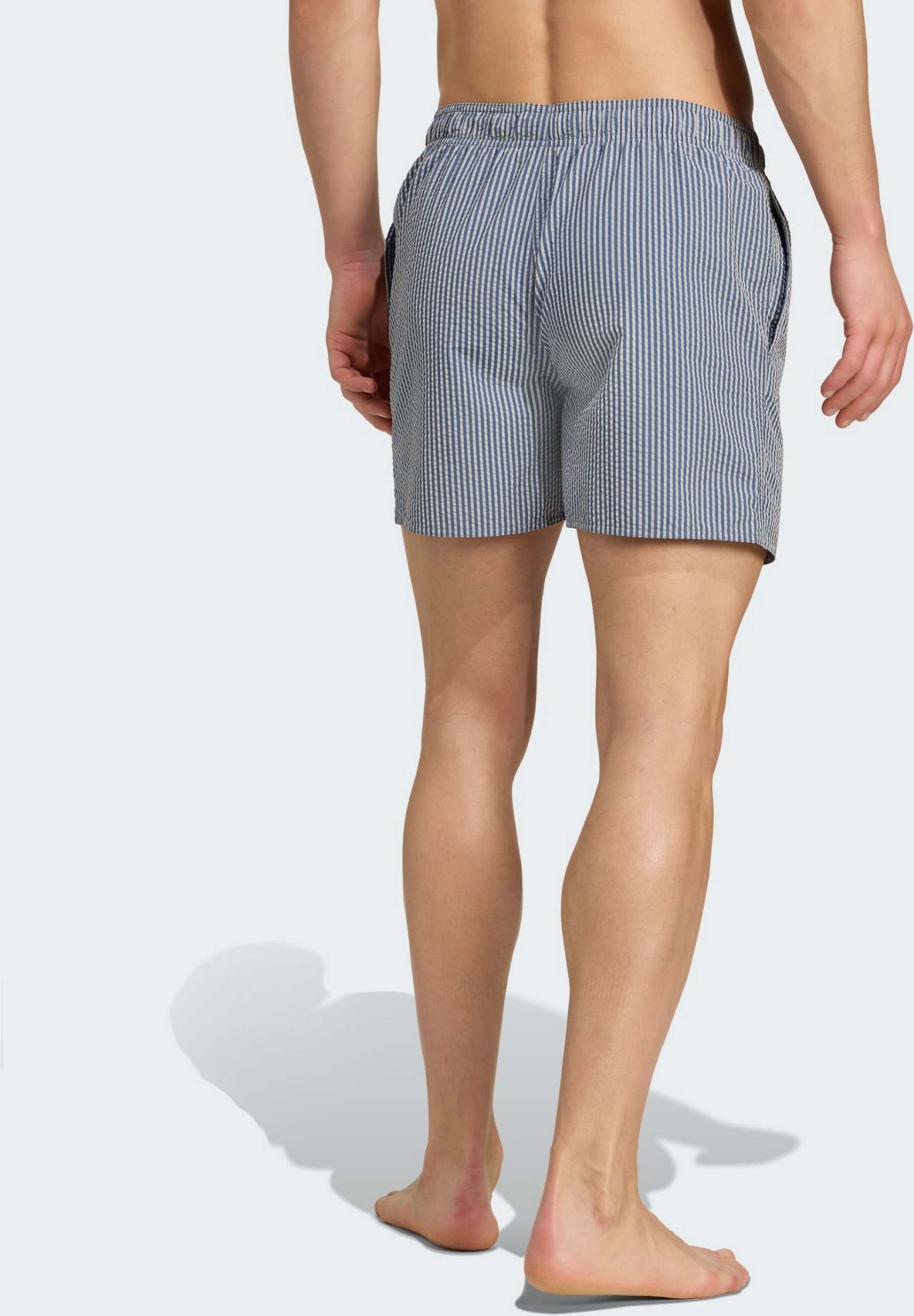 ADIDAS, Adidas Seersucker Stripy Swim Shorts 5-inch