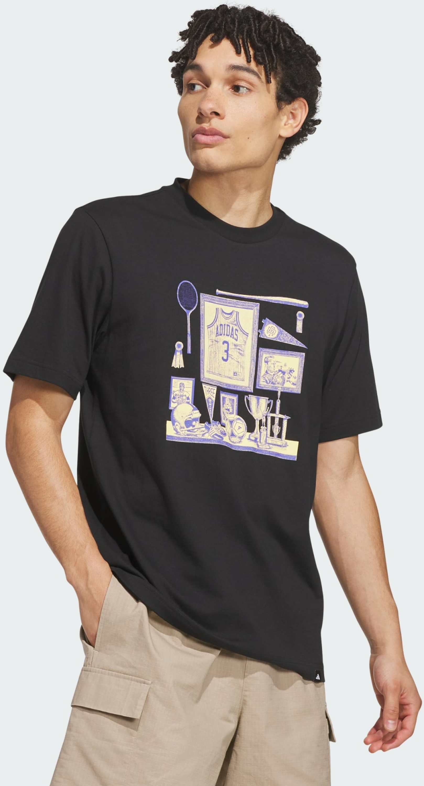 ADIDAS, Adidas Sports Bar Memorabilia T-shirt Med Tryck