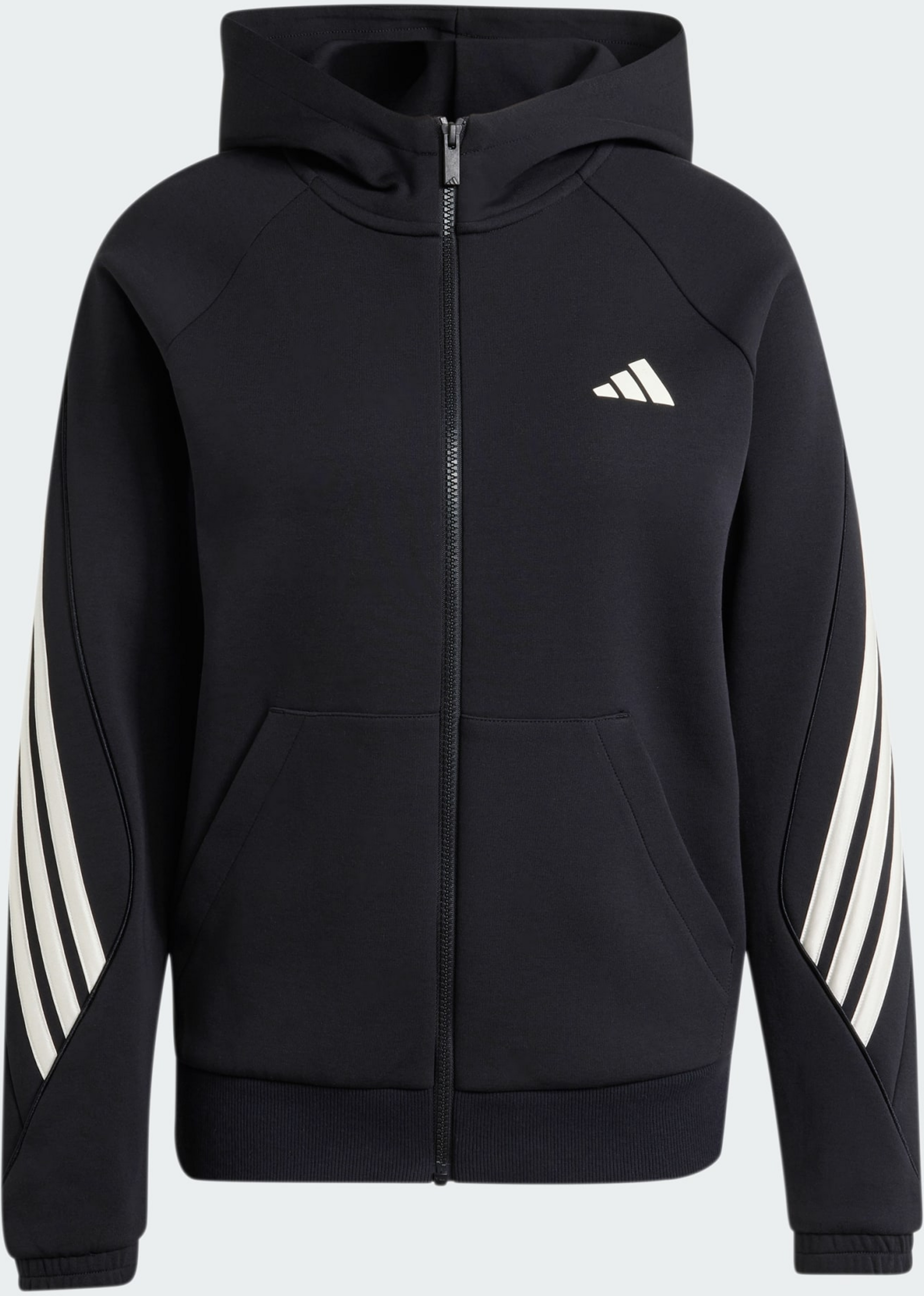 ADIDAS, Adidas Stadium 3-stripes Huvtr&ouml;ja Med Hel Dragkedja