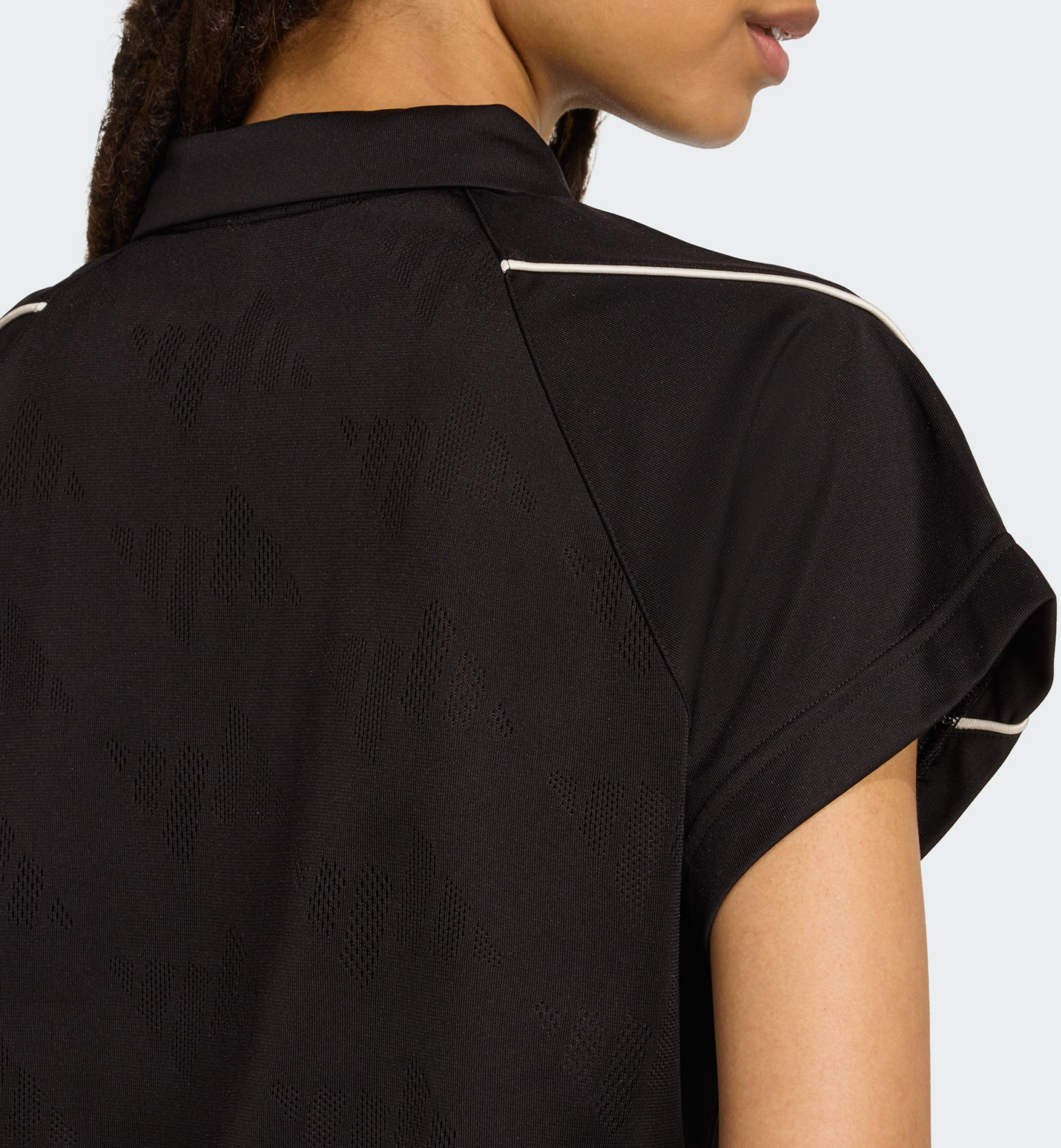 ADIDAS, Adidas Stadium 3-stripes Tennis Inspired Jacquard Polo Tee