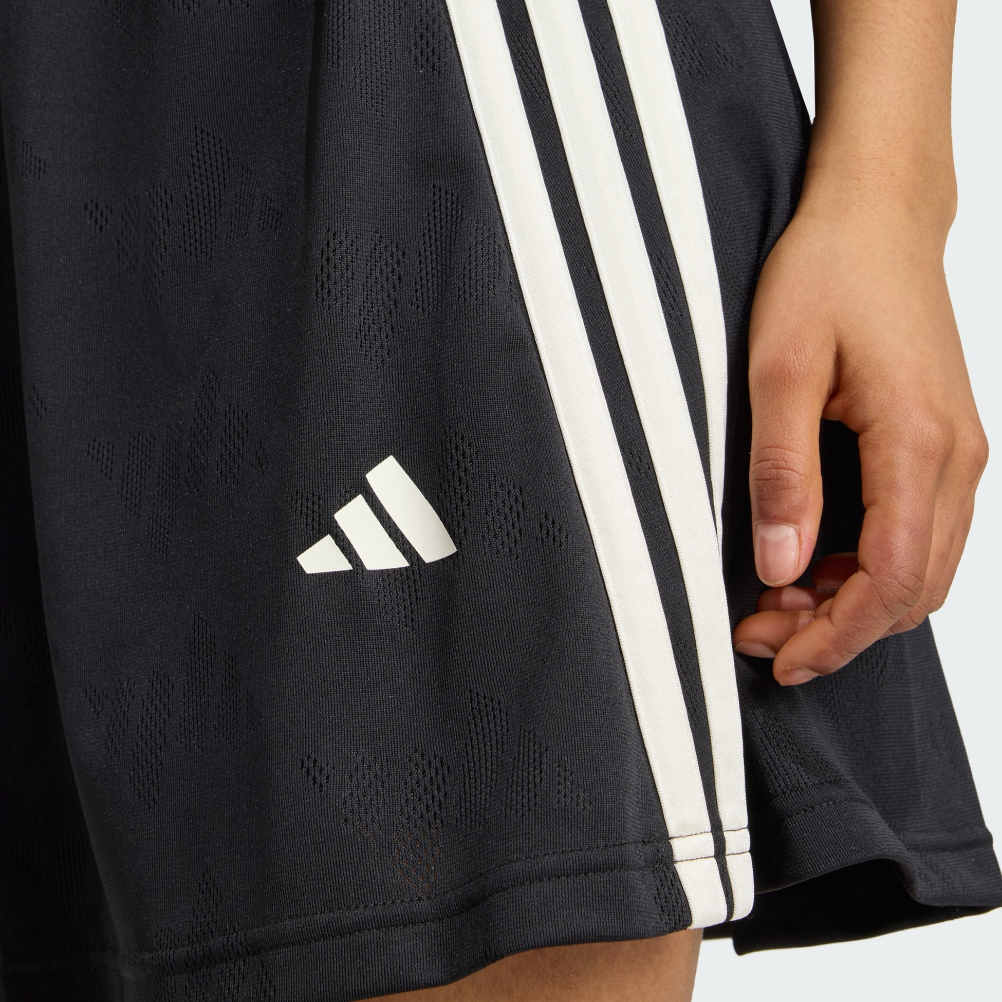ADIDAS, Adidas Stadium 3-stripes Tennis Inspired Jacquard Skirt With Short