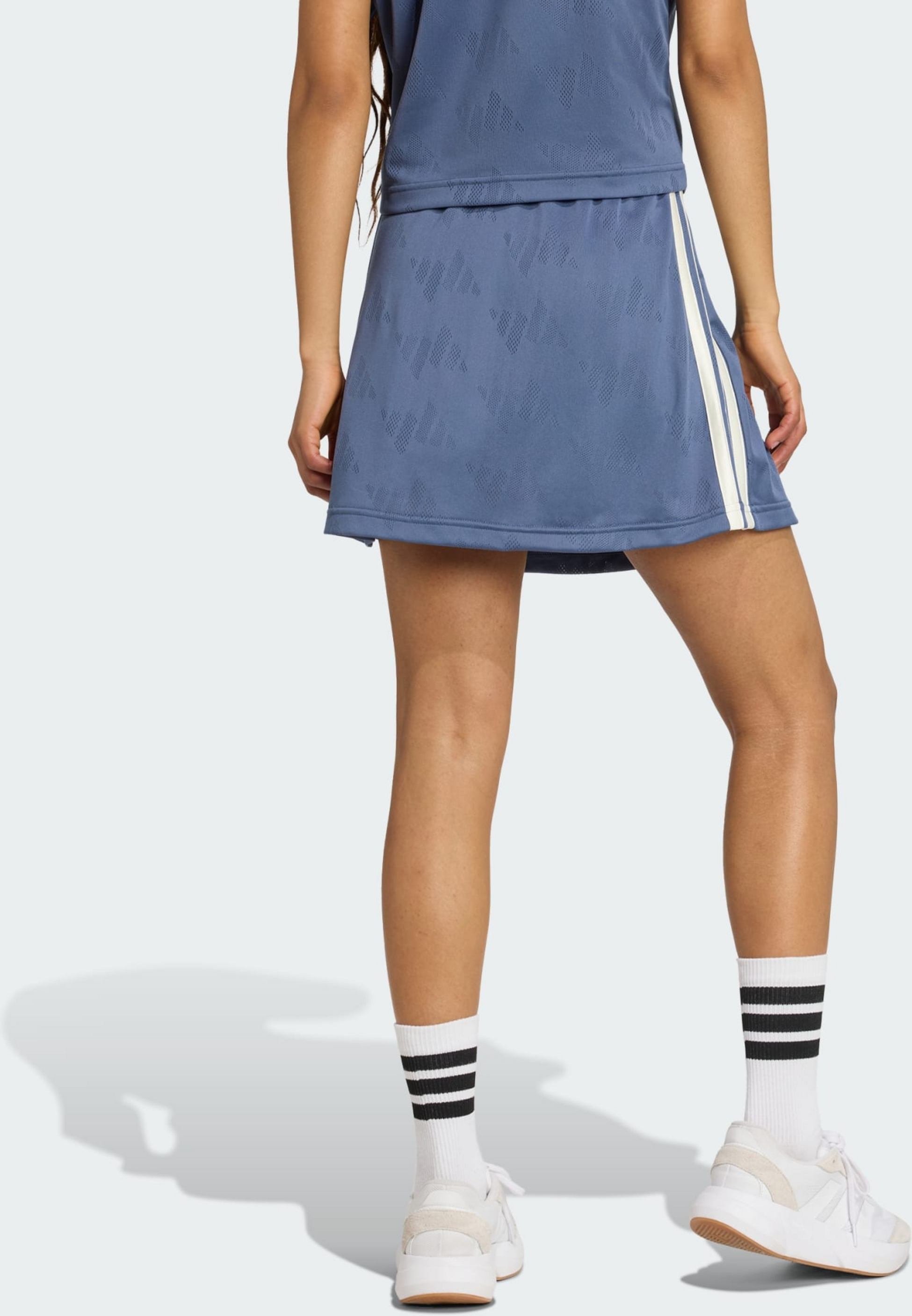 ADIDAS, Adidas Stadium 3-stripes Tennis Inspired Jacquard Skirt With Short