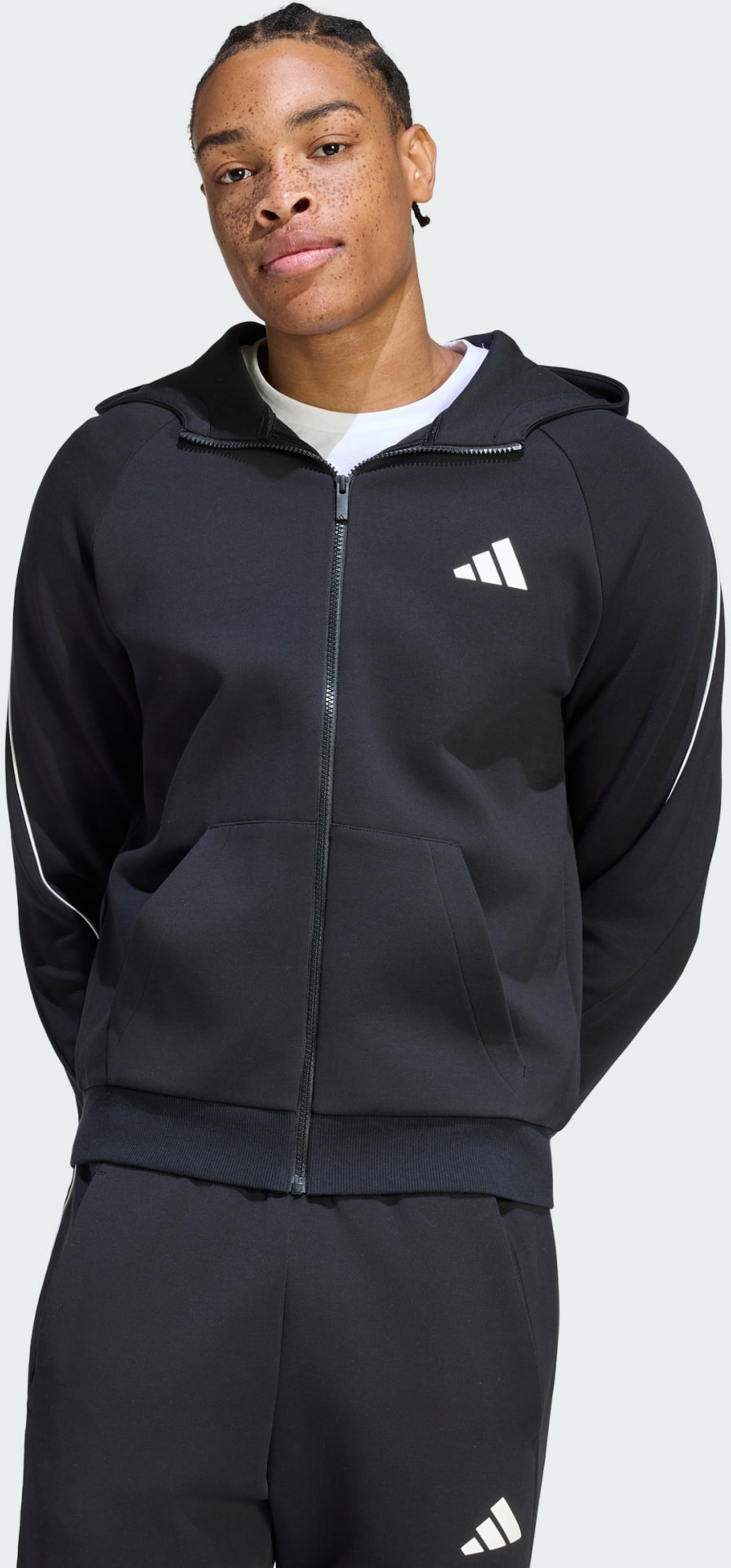 ADIDAS, Adidas Stadium Small Logo Full-zip Huvtr&ouml;ja