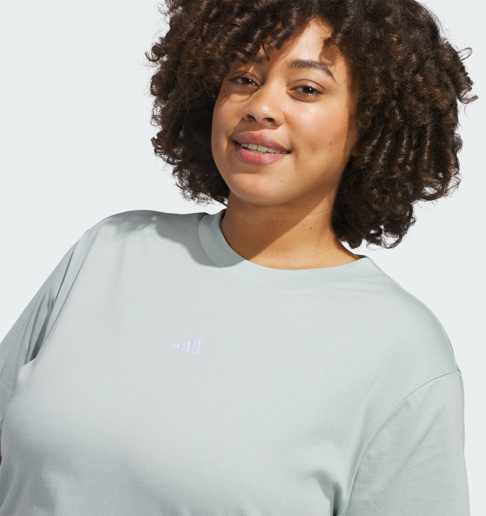 ADIDAS, Adidas T-shirt Med Liten Logotyp (plus Size)